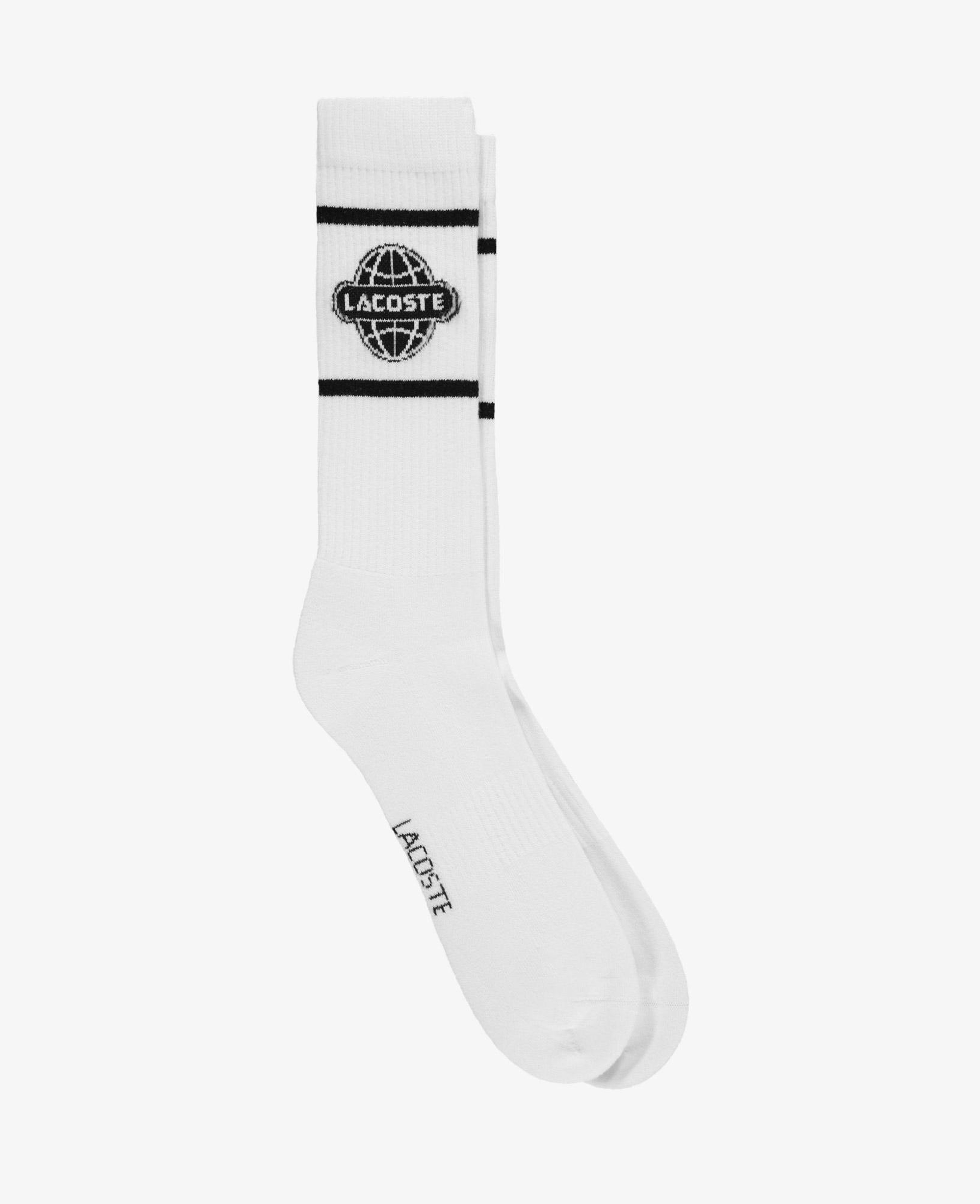 Lacoste Unisex Baskılı Beyaz Çorap