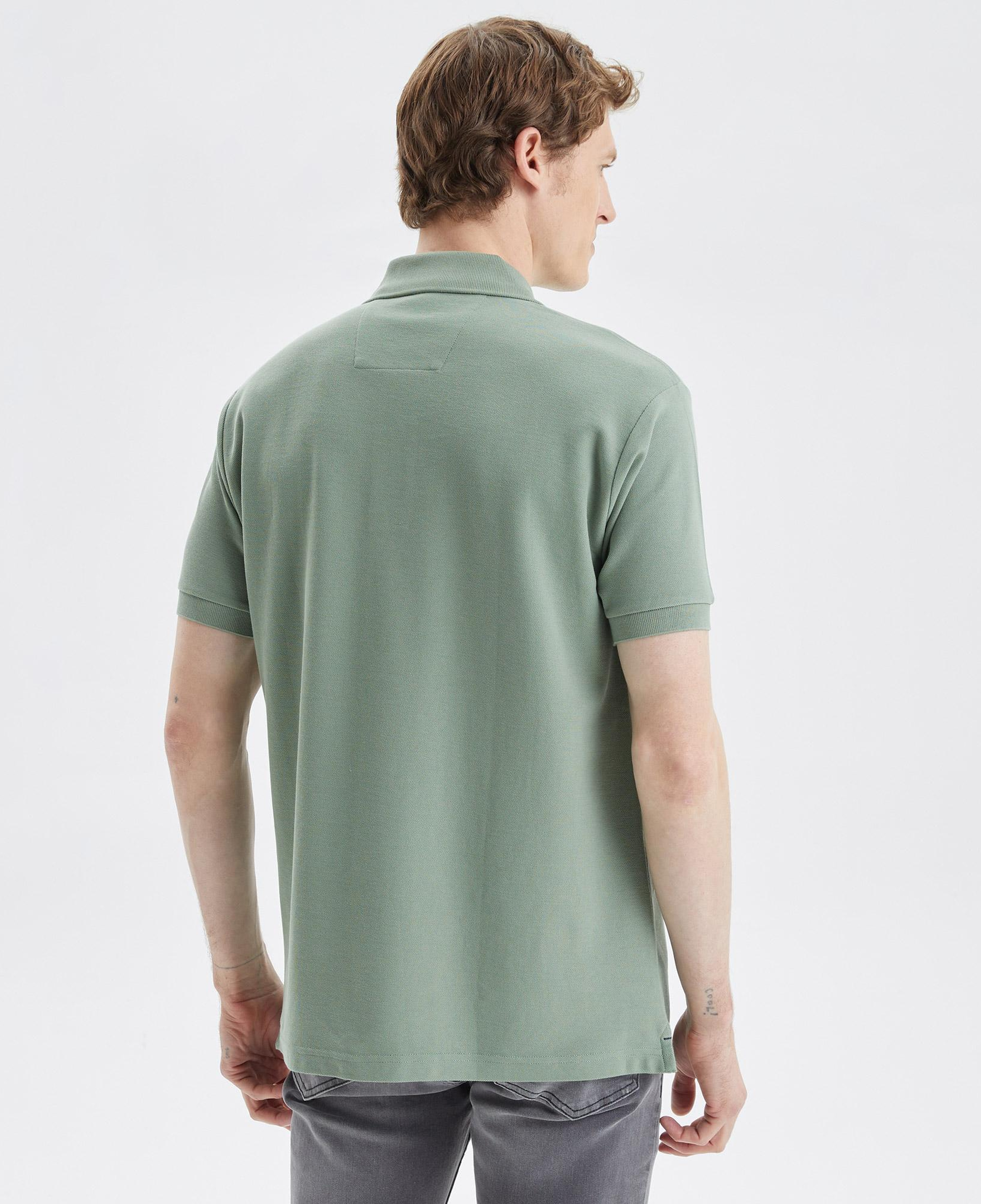 Nautica Erkek Yeşil Classic Fit Kısa Kollu Polo Yaka T-Shirt