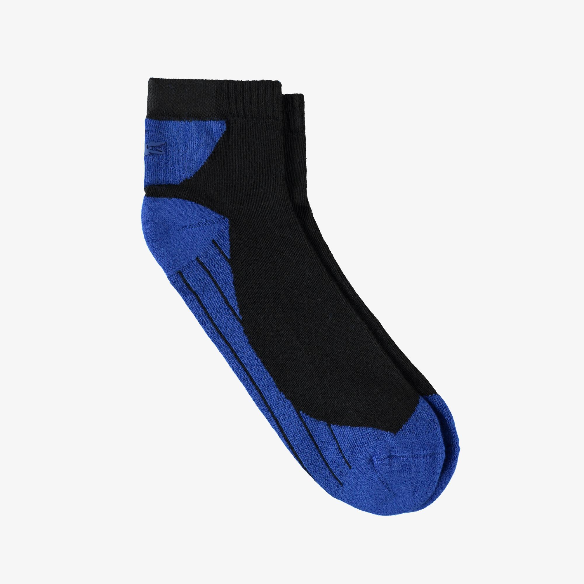 Lacoste Unisex Renk Bloklu Mavi Çorap