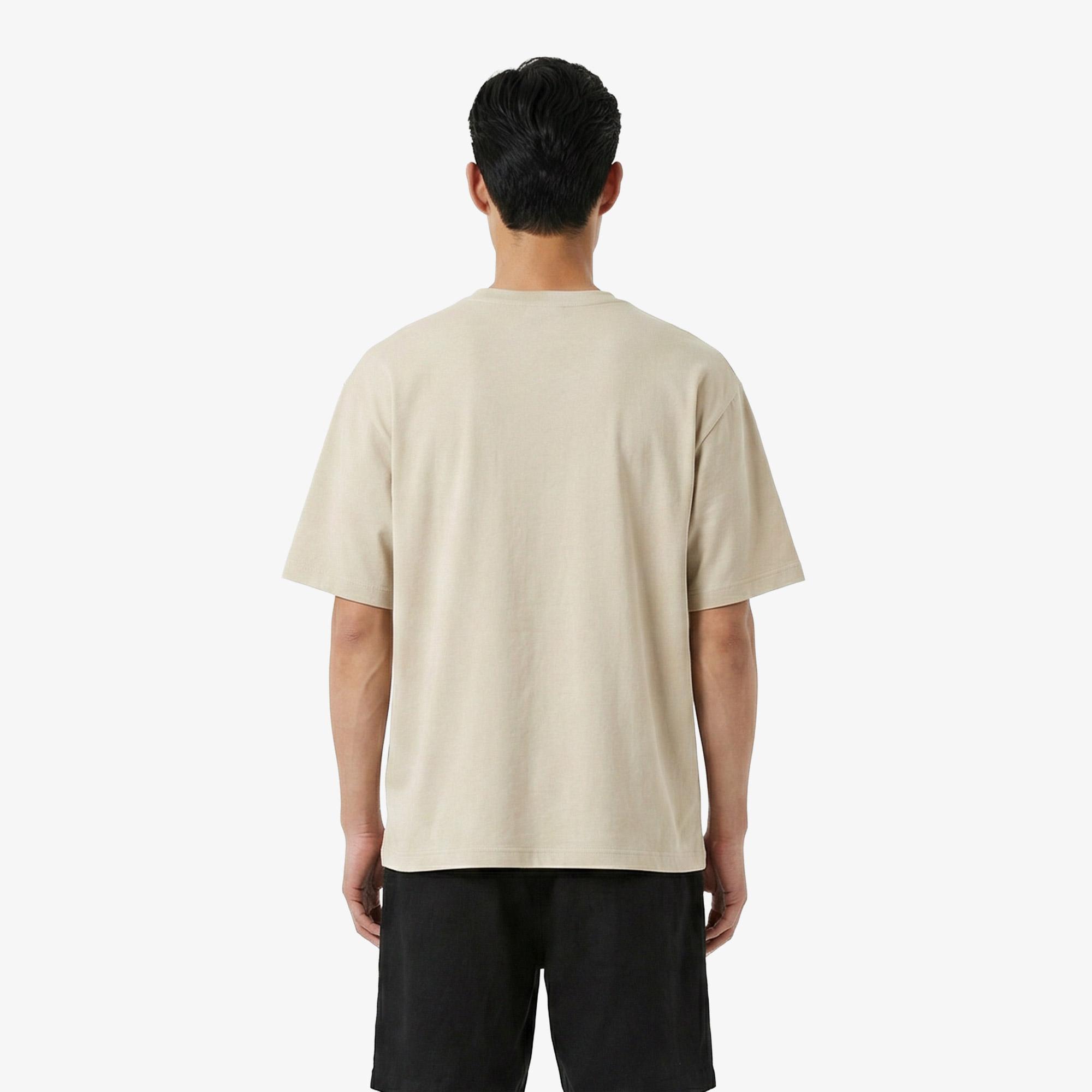 UNITED4 Regular Fit Erkek Krem T-Shirt