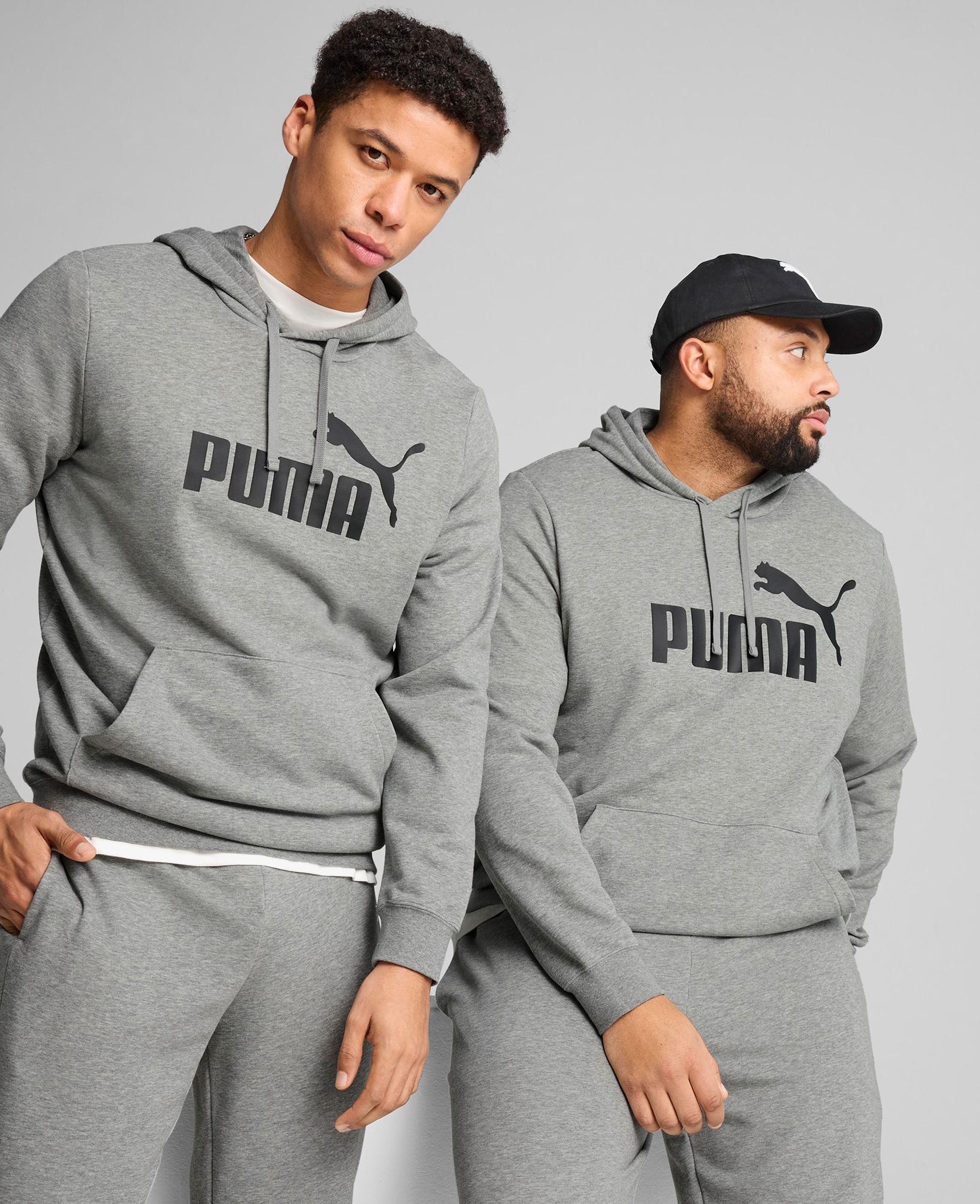 Puma Essential No. 1 Logo  Erkek Gri Sweatshirt