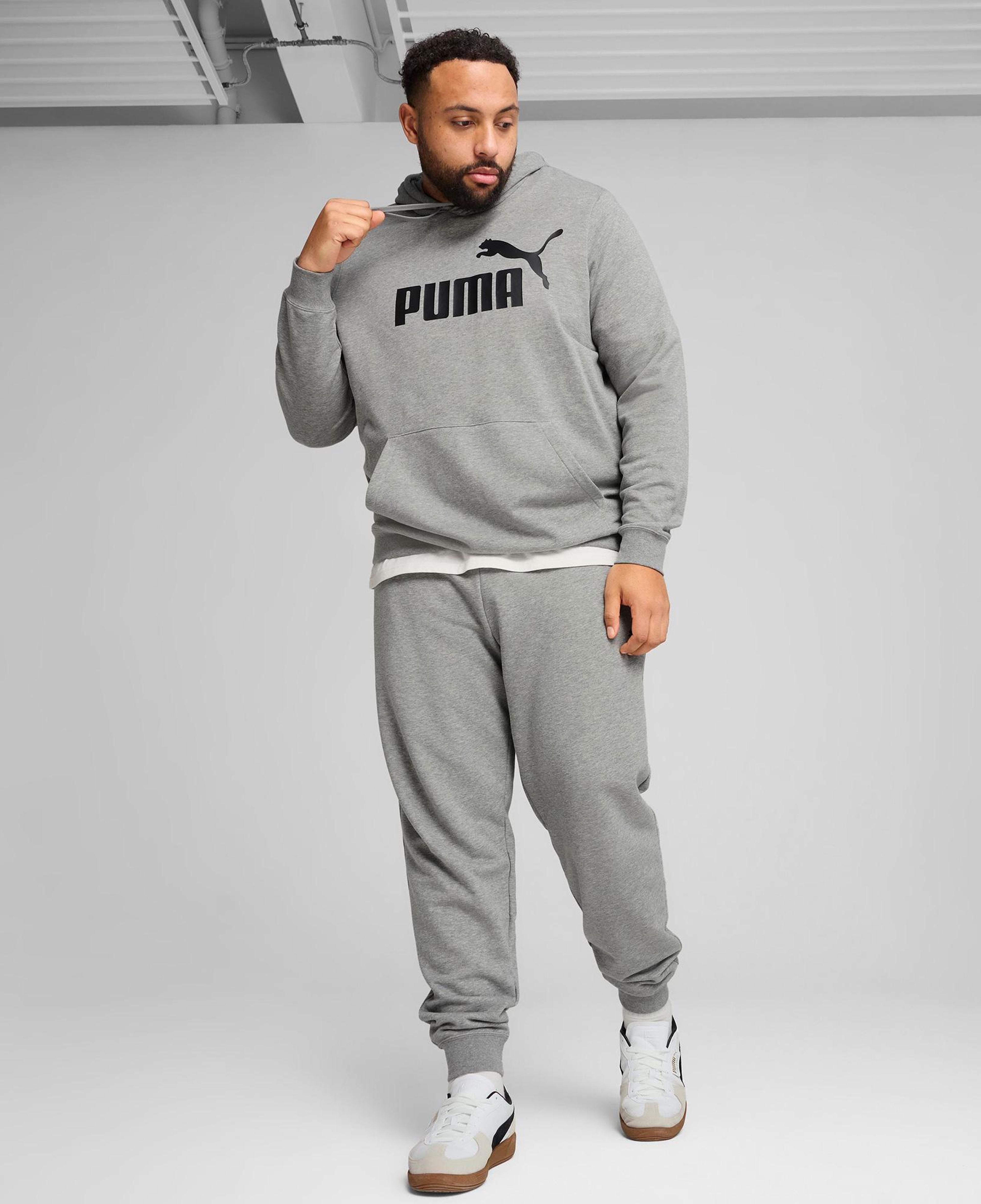 Puma Essential No. 1 Logo  Erkek Gri Sweatshirt