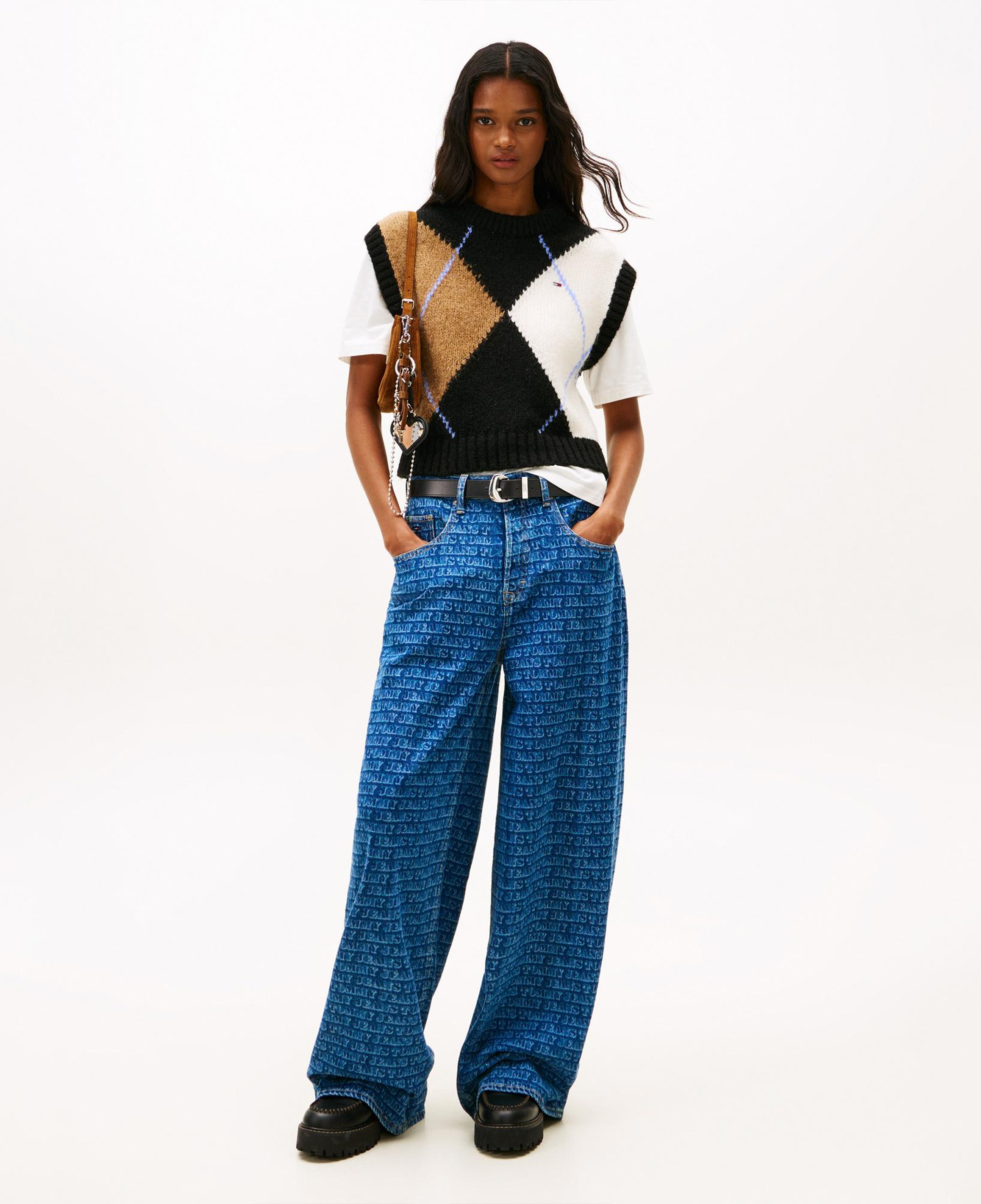 Tommy Hilfiger Charlie Kadın Mavi Pantolon