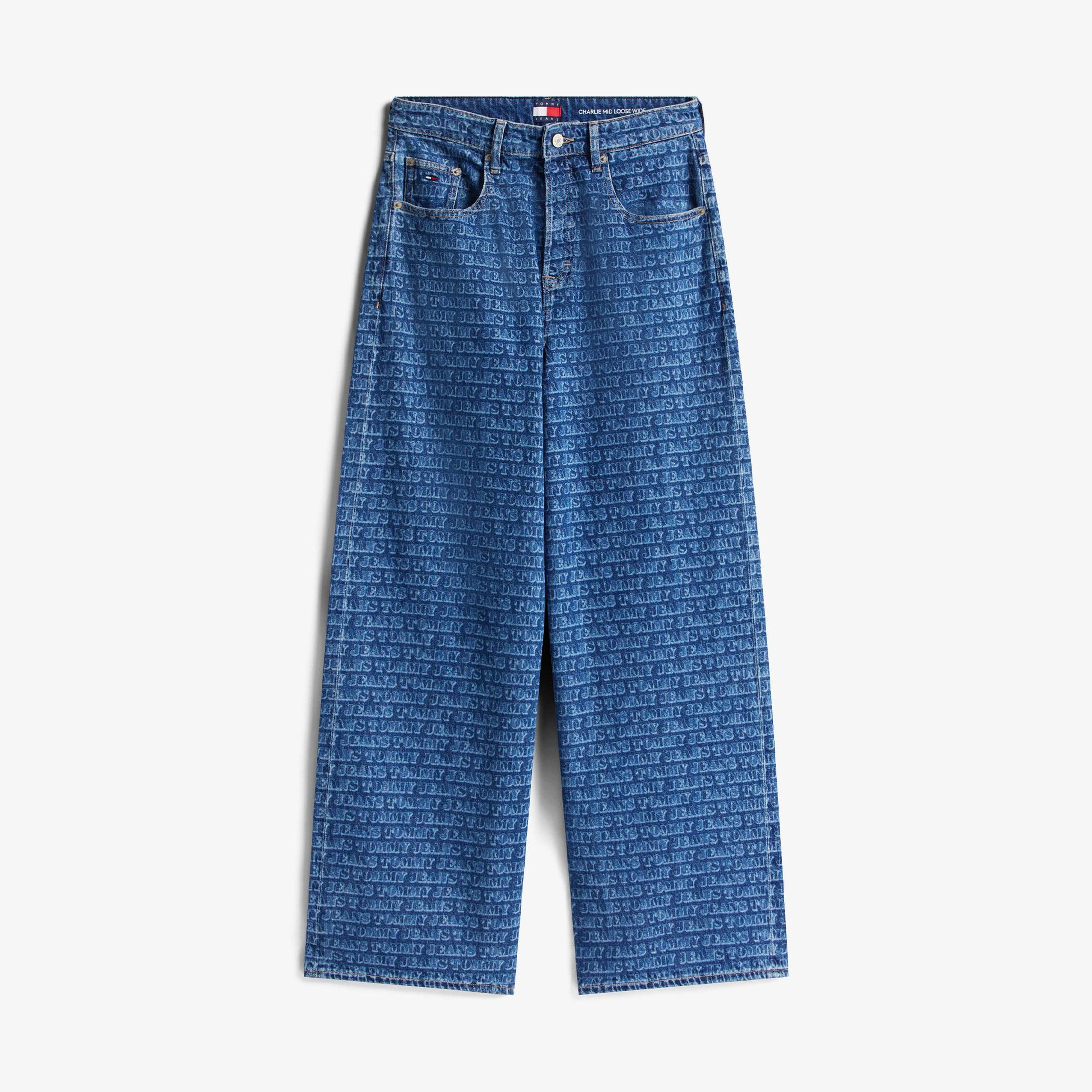 Tommy Hilfiger Charlie Kadın Mavi Pantolon