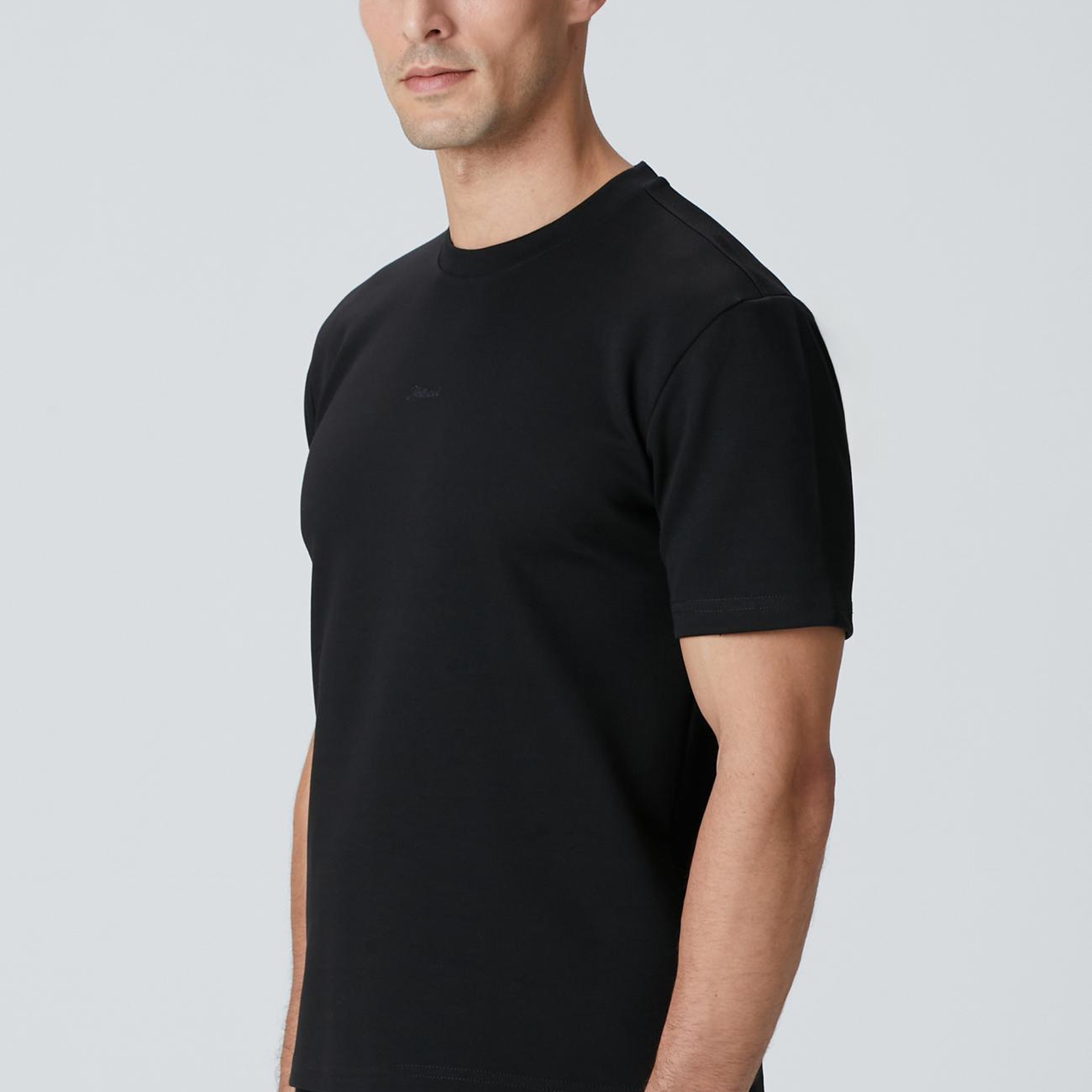 Network Erkek Siyah Baskılı Sweatshirt