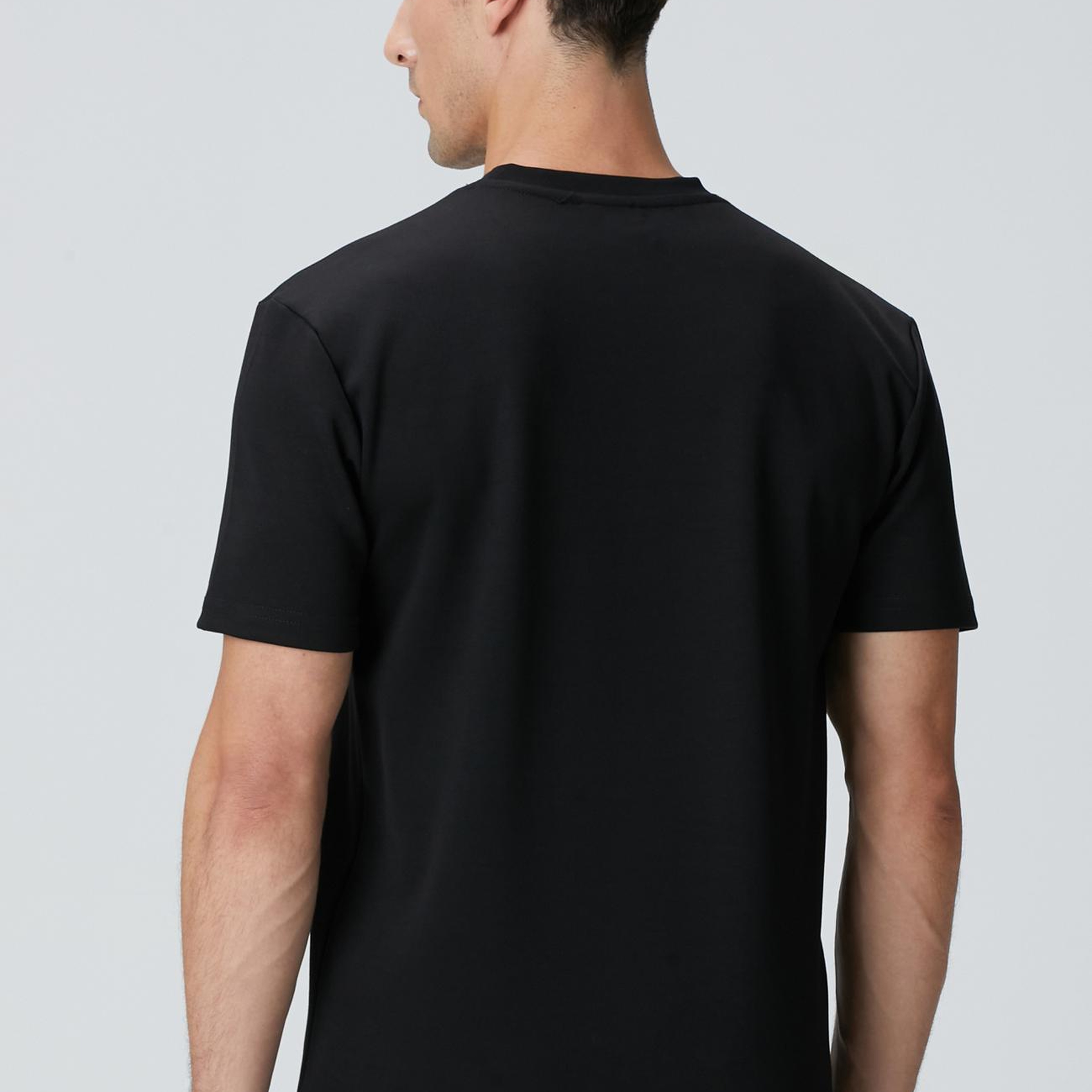 Network Erkek Siyah Baskılı Sweatshirt