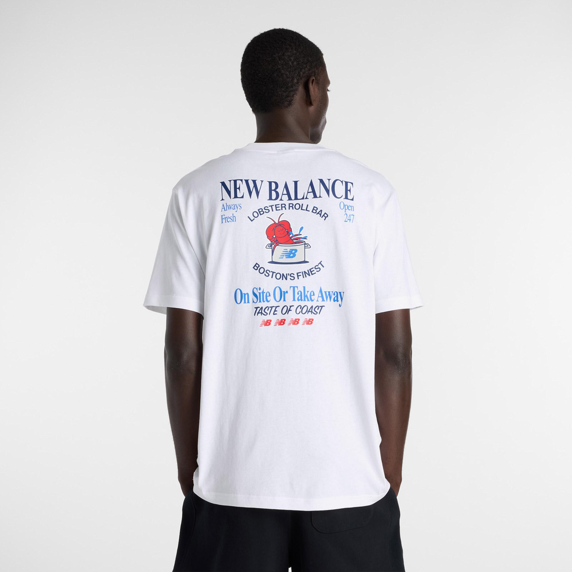 New Balance Lobster Roll Erkek Beyaz T-Shirt