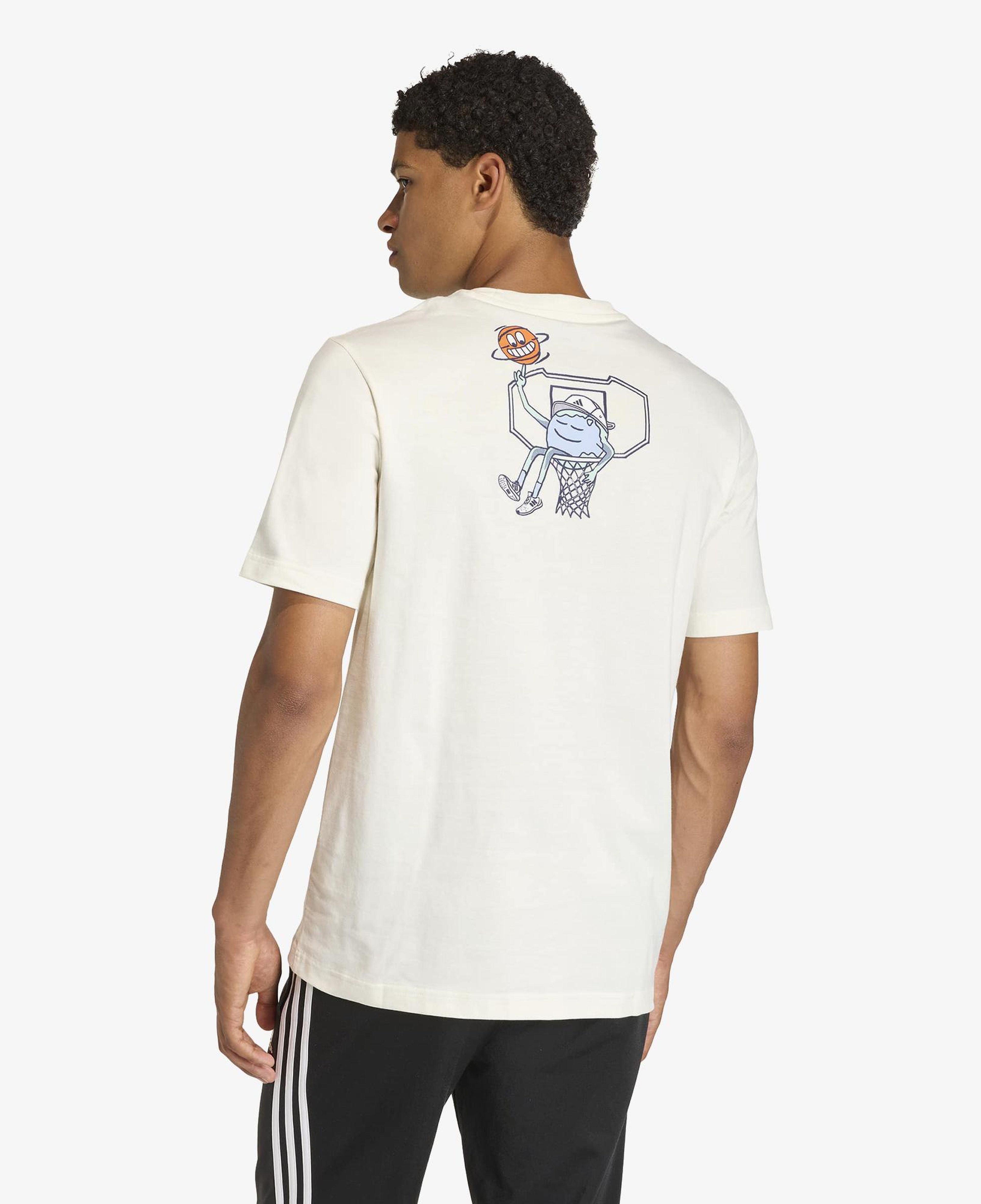 adidas Edwards Basketball Erkek Beyaz T-Shirt