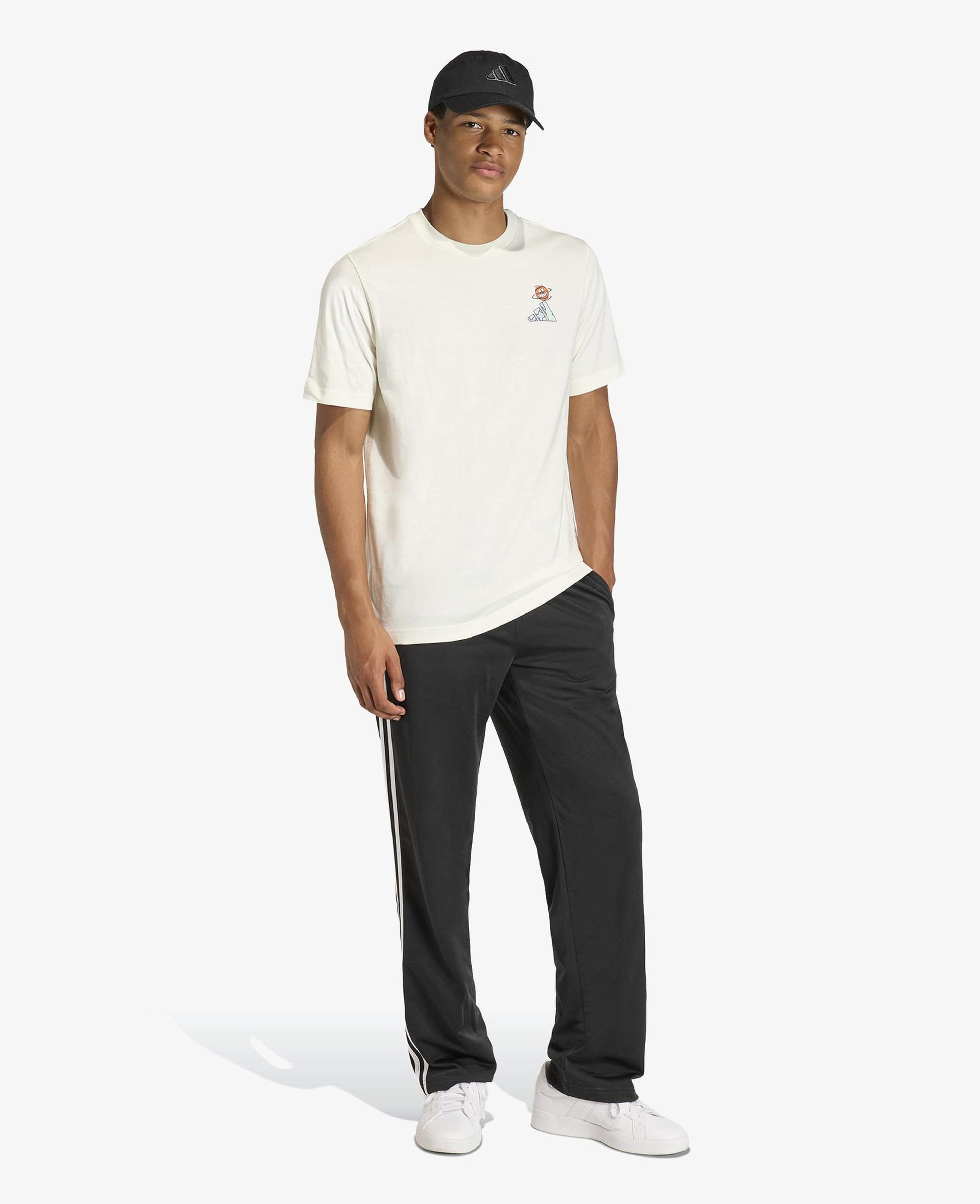 adidas Edwards Basketball Erkek Beyaz T-Shirt
