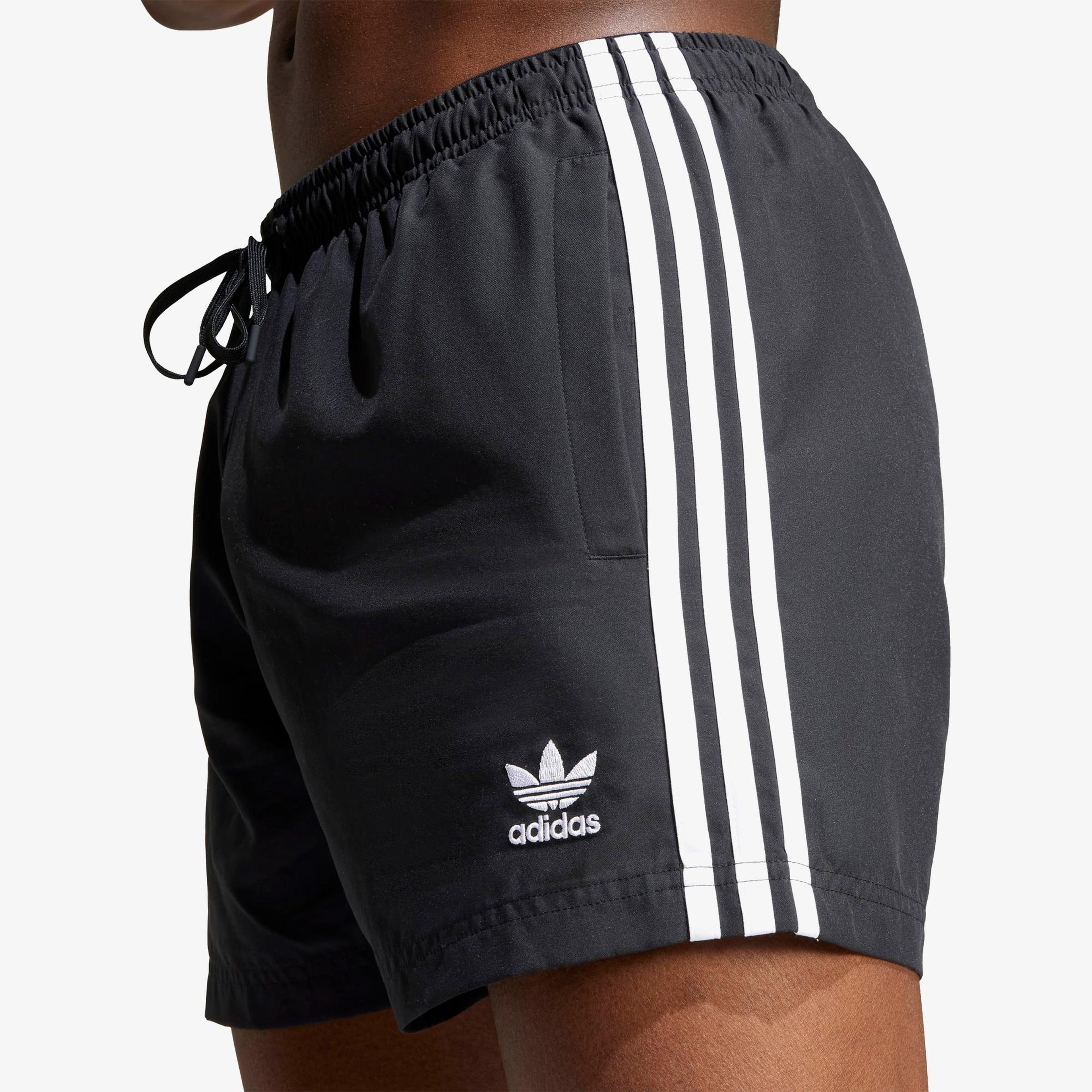 adidas Adicolor 3 Striped 13 cm Erkek Siyah Deniz Şortu