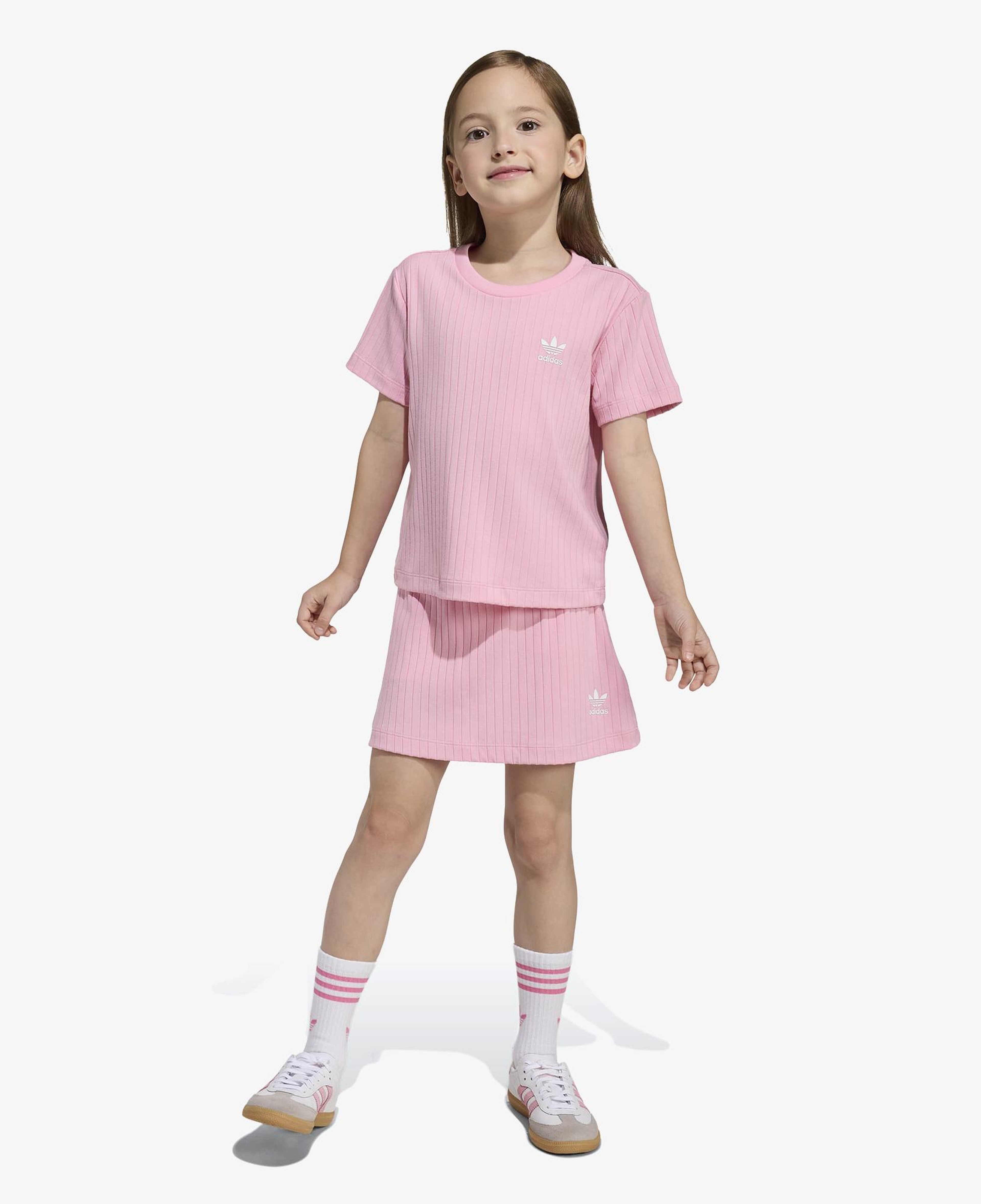 adidas Skort Tee Set Çocuk Pembe Şort Takımı