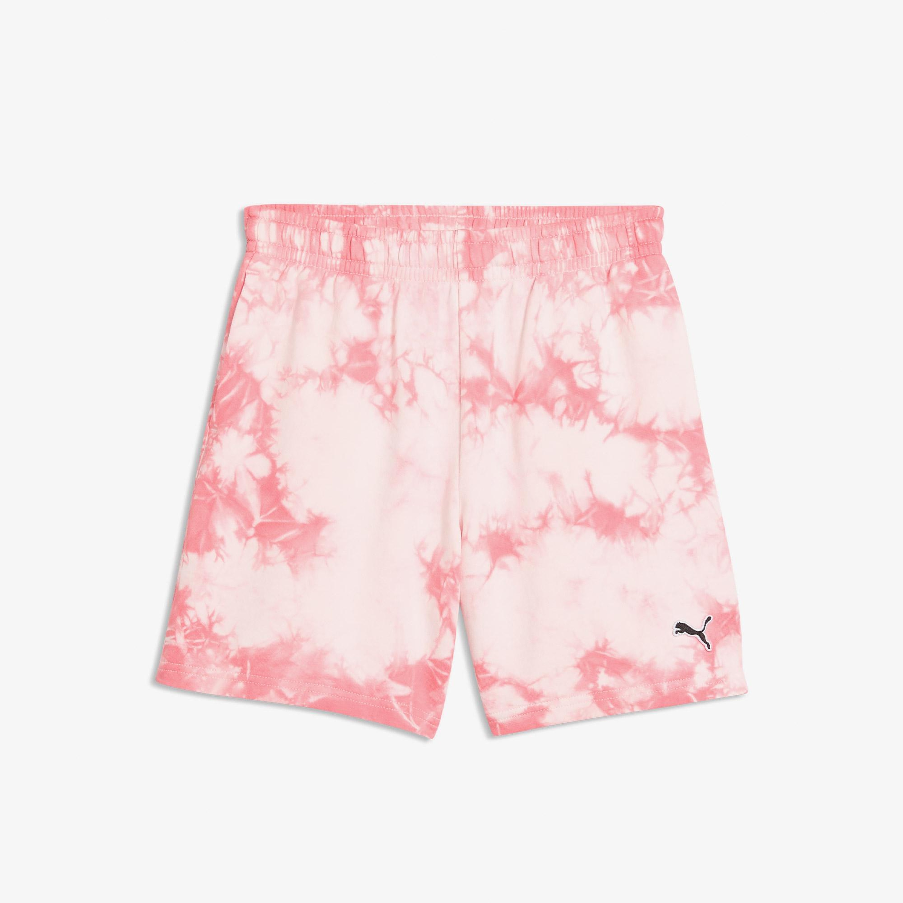 Puma Essentials Relaxed Tie-Dye Çocuk Pembe Şort
