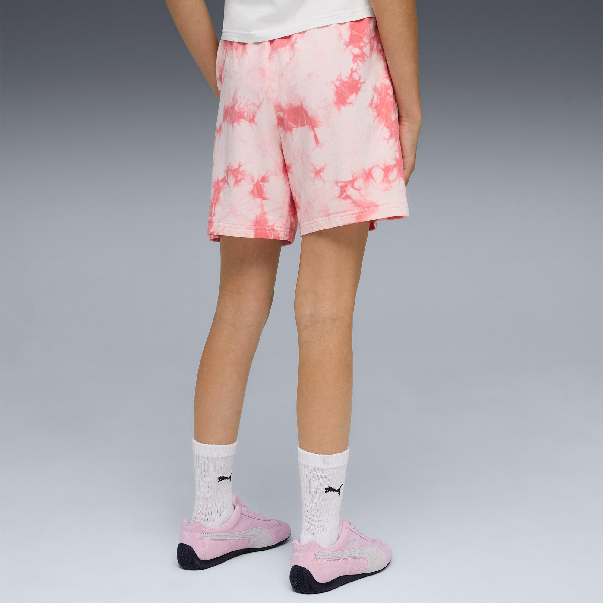 Puma Essentials Relaxed Tie-Dye Çocuk Pembe Şort