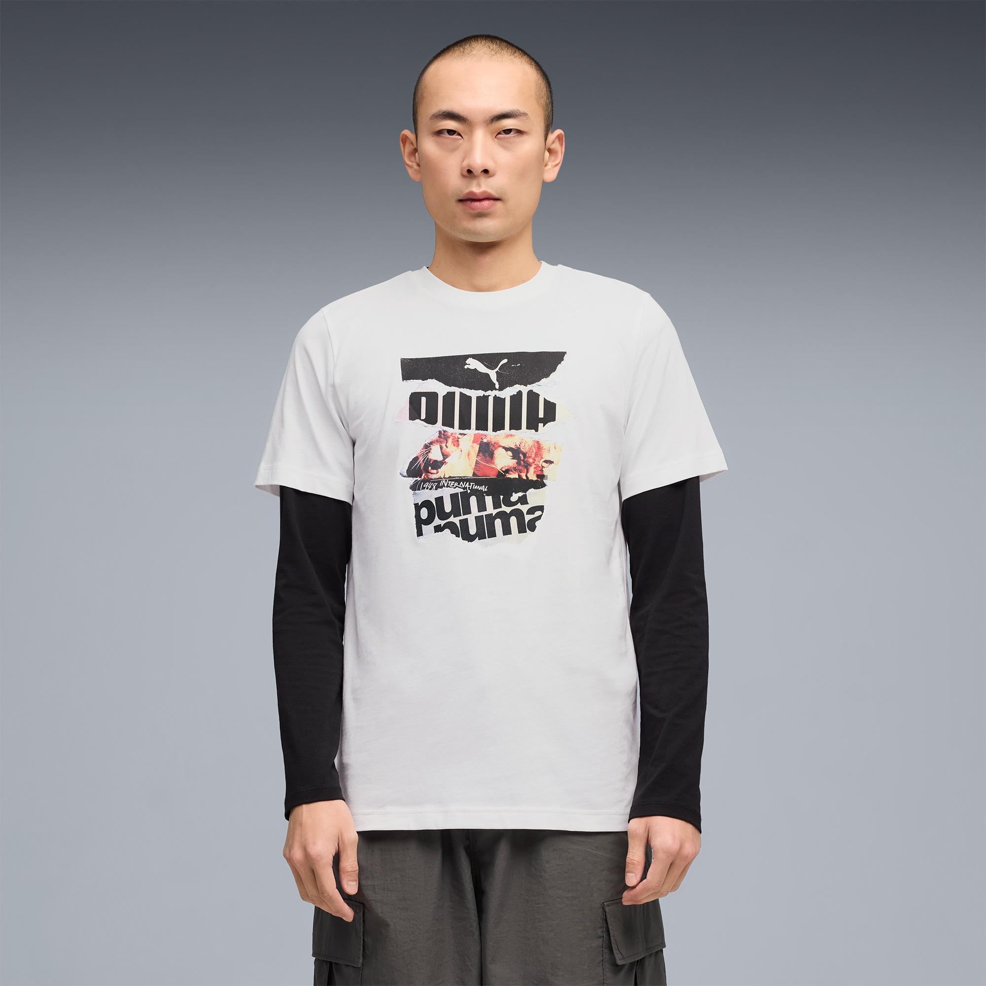 Puma Graphic Erkek Beyaz T-Shirt