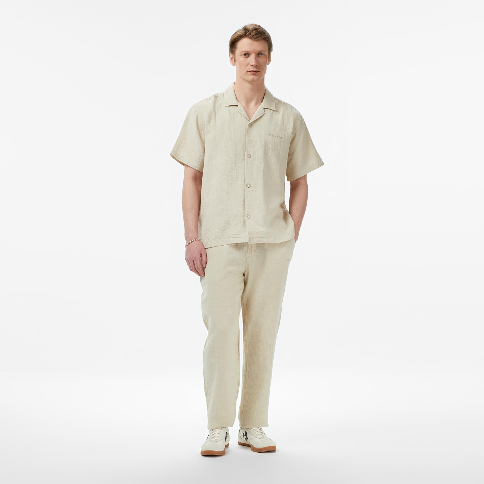 UNITED4 Comfort Fit Erkek Krem Gömlek