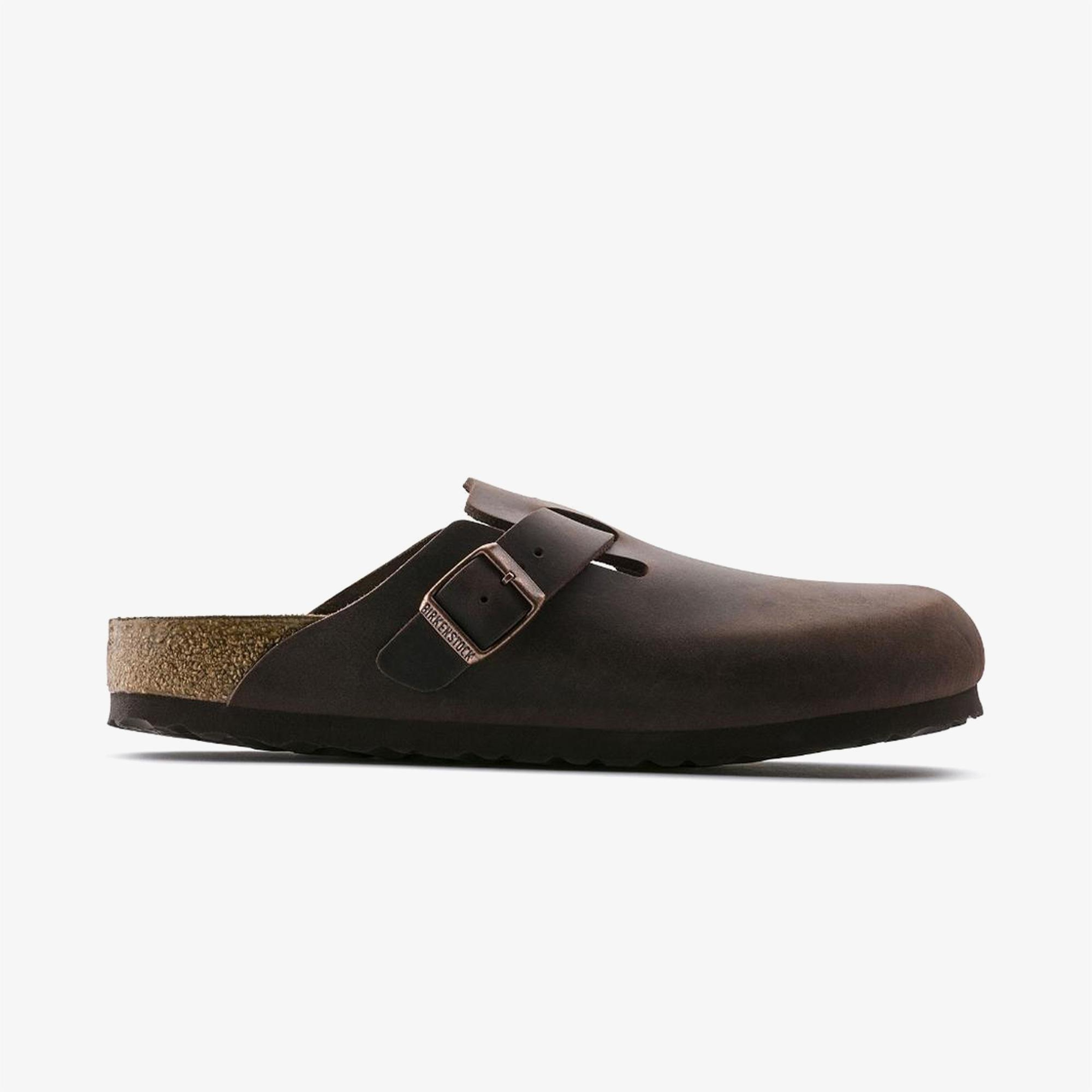 Birkenstock Nautral Leather Oiled Unisex Kahverengi Terlik