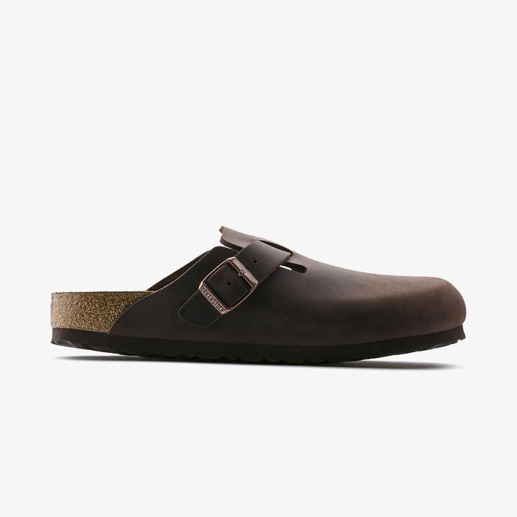 Birkenstock Nautral Leather Oiled Unisex Kahverengi Terlik