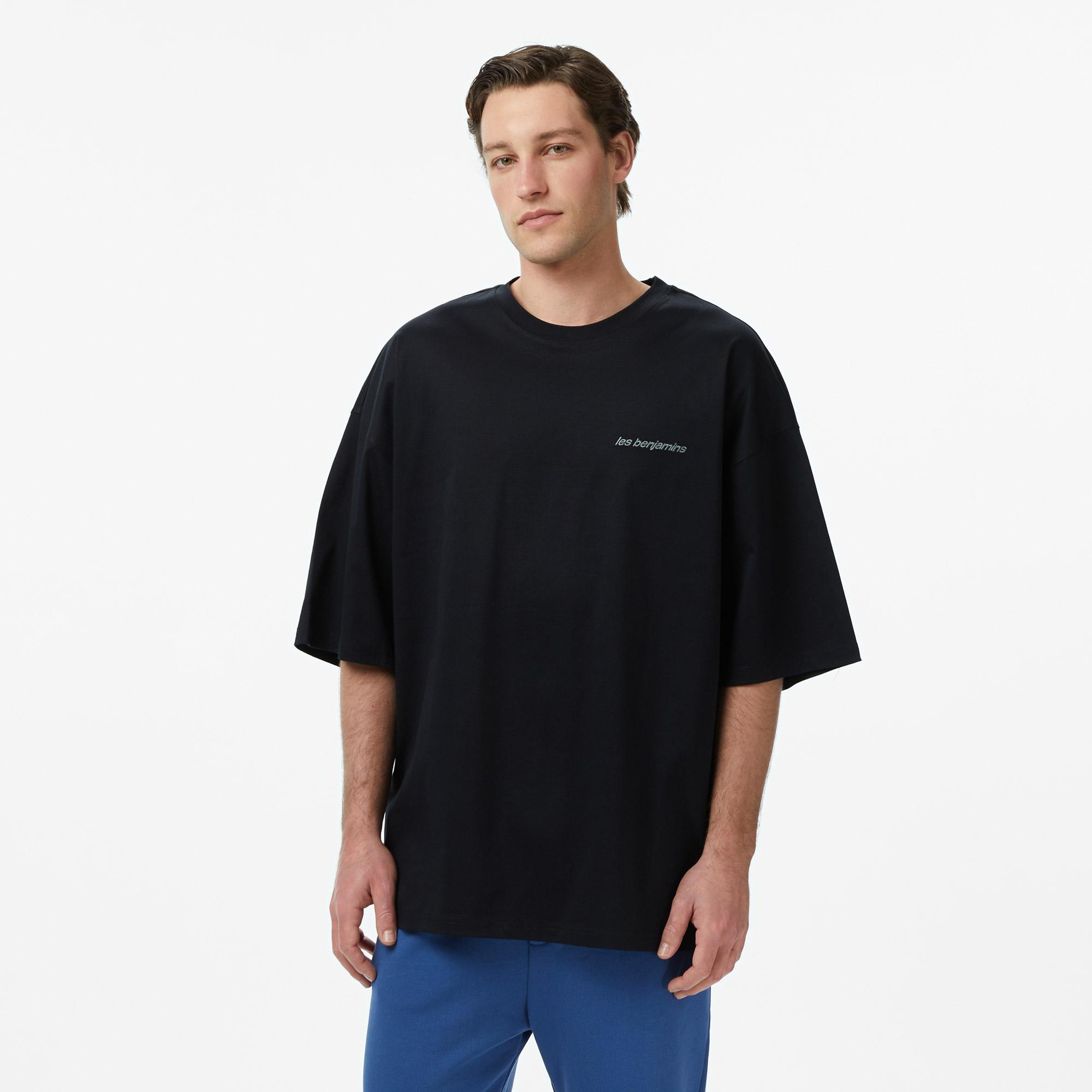 Les Benjamins Essentials 301 Erkek Siyah T-Shirt