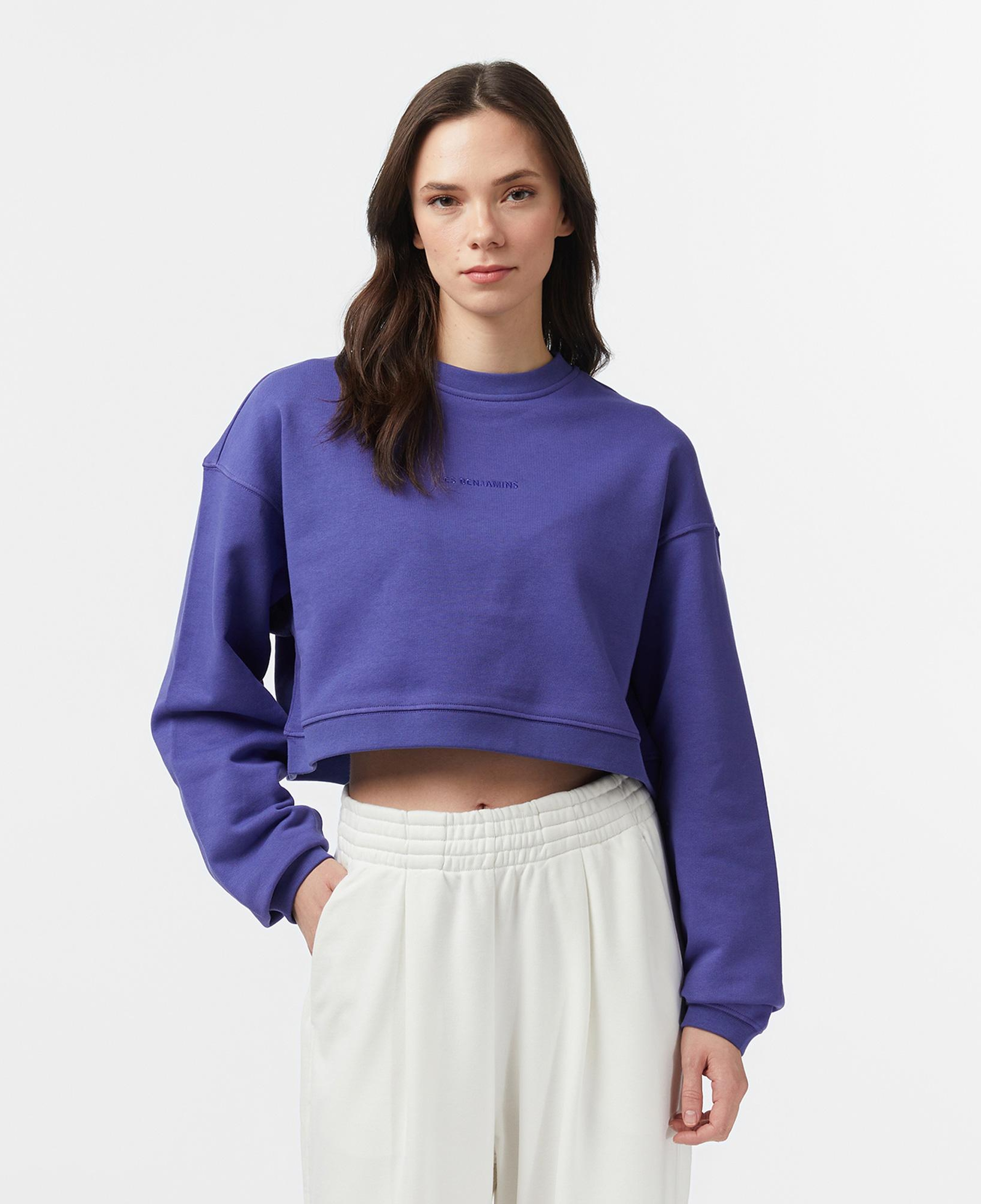 Les Benjamins Essentials 301 Kadın Mor Sweatshirt