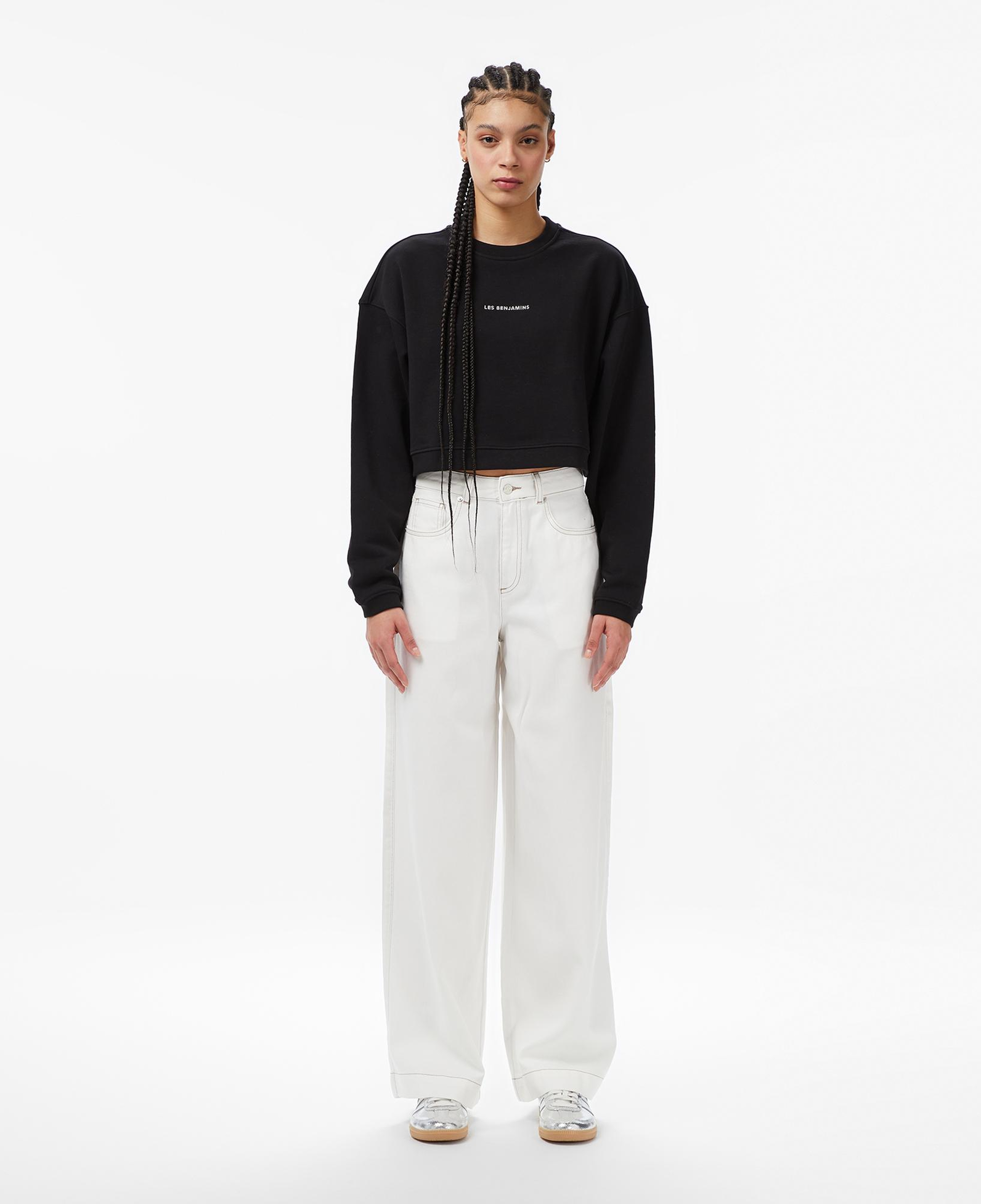 Les Benjamins Essentials 307 Kadın Siyah Sweatshirt