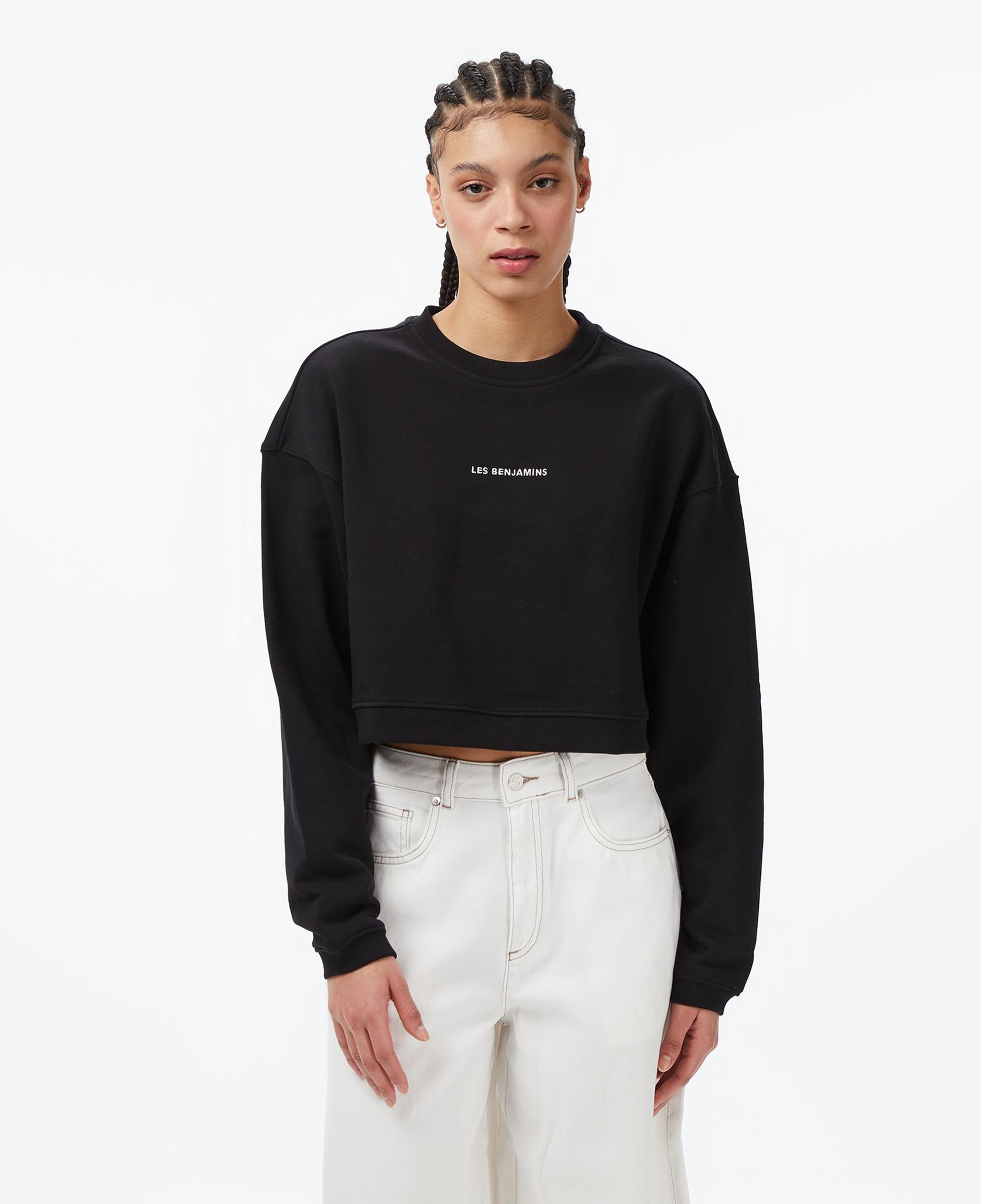 Les Benjamins Essentials 307 Kadın Siyah Sweatshirt