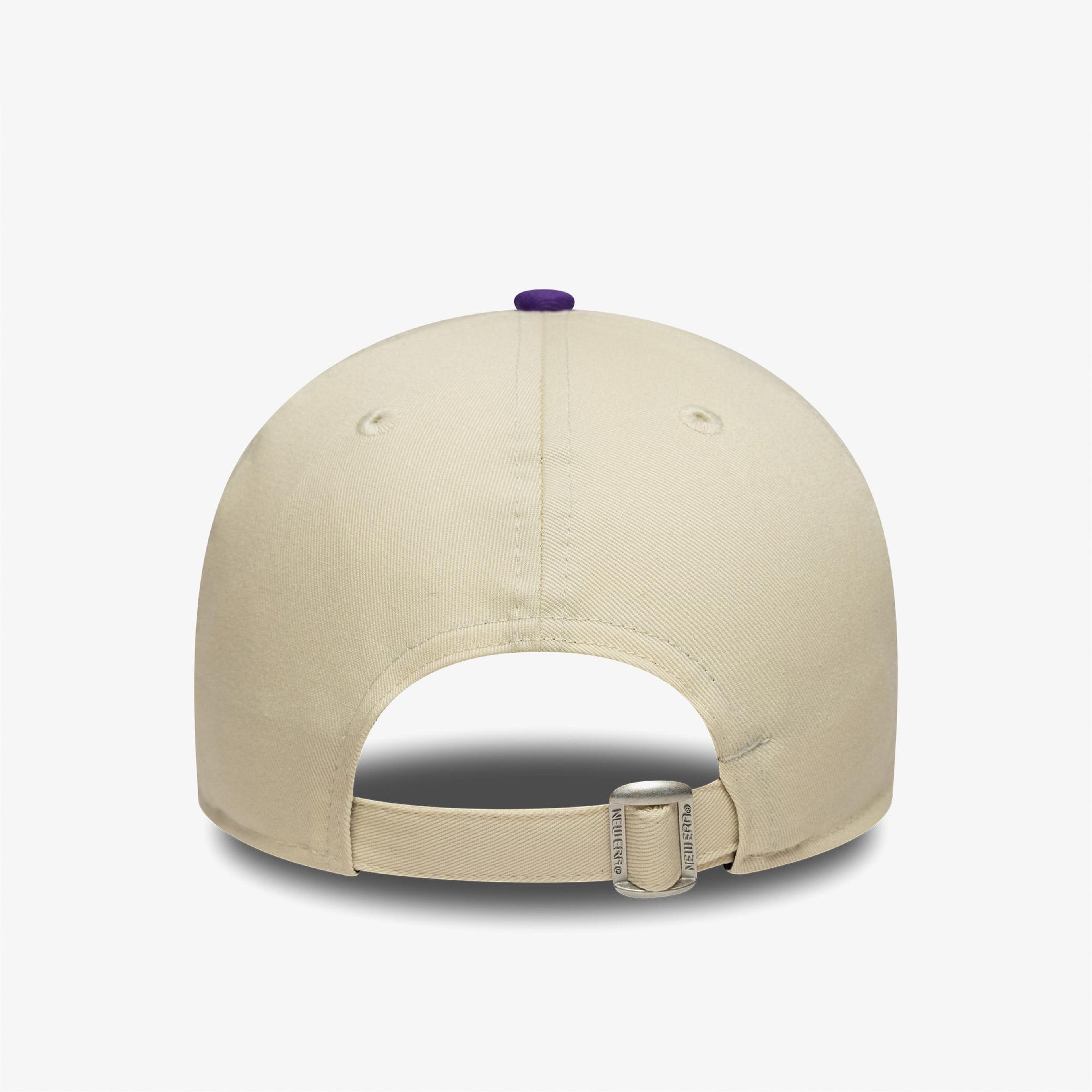 New Era Nba Colourblock 9Forty Los Angeles Lakers Unisex Bej Şapka