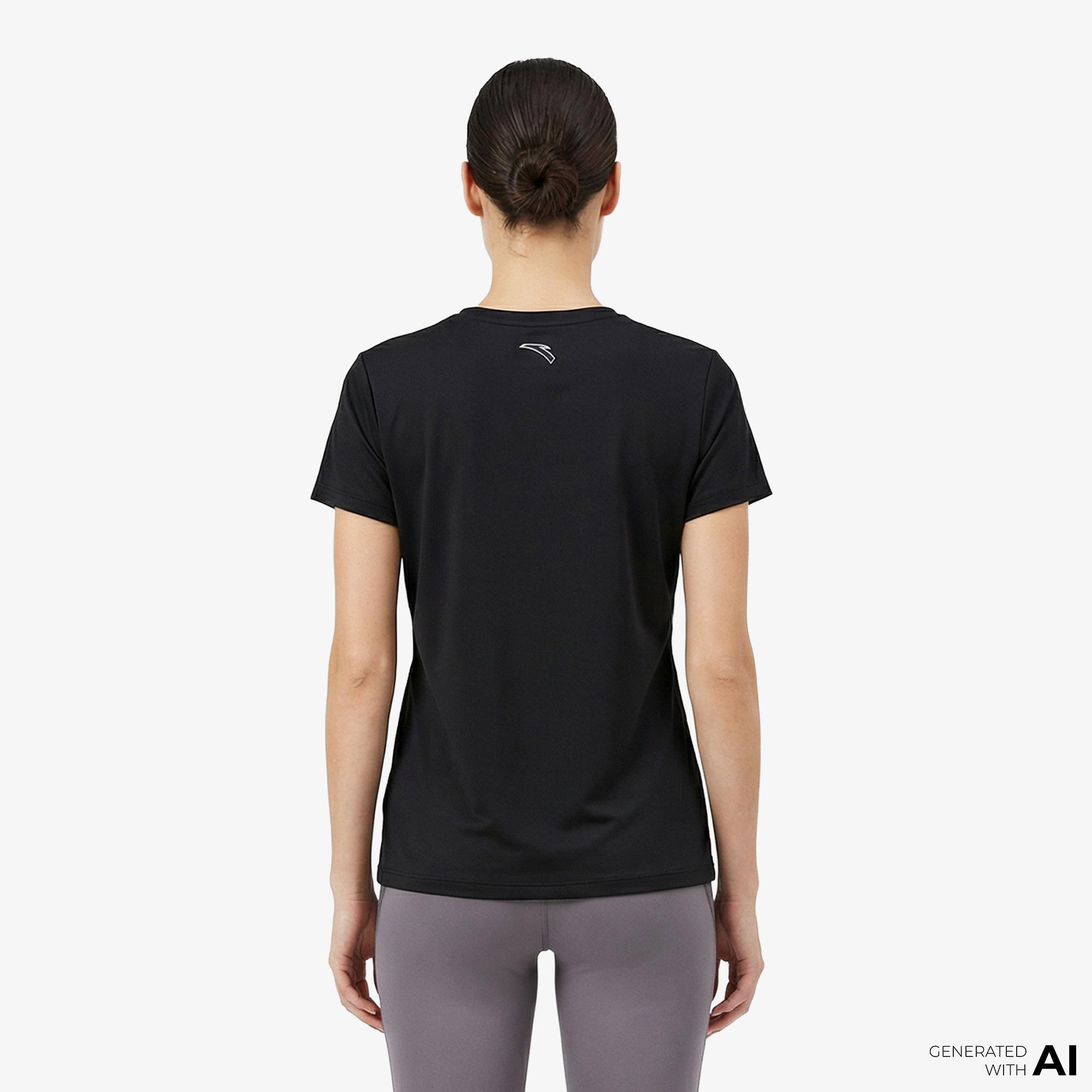 Anta Advanced Running Kadın Siyah T-Shirt