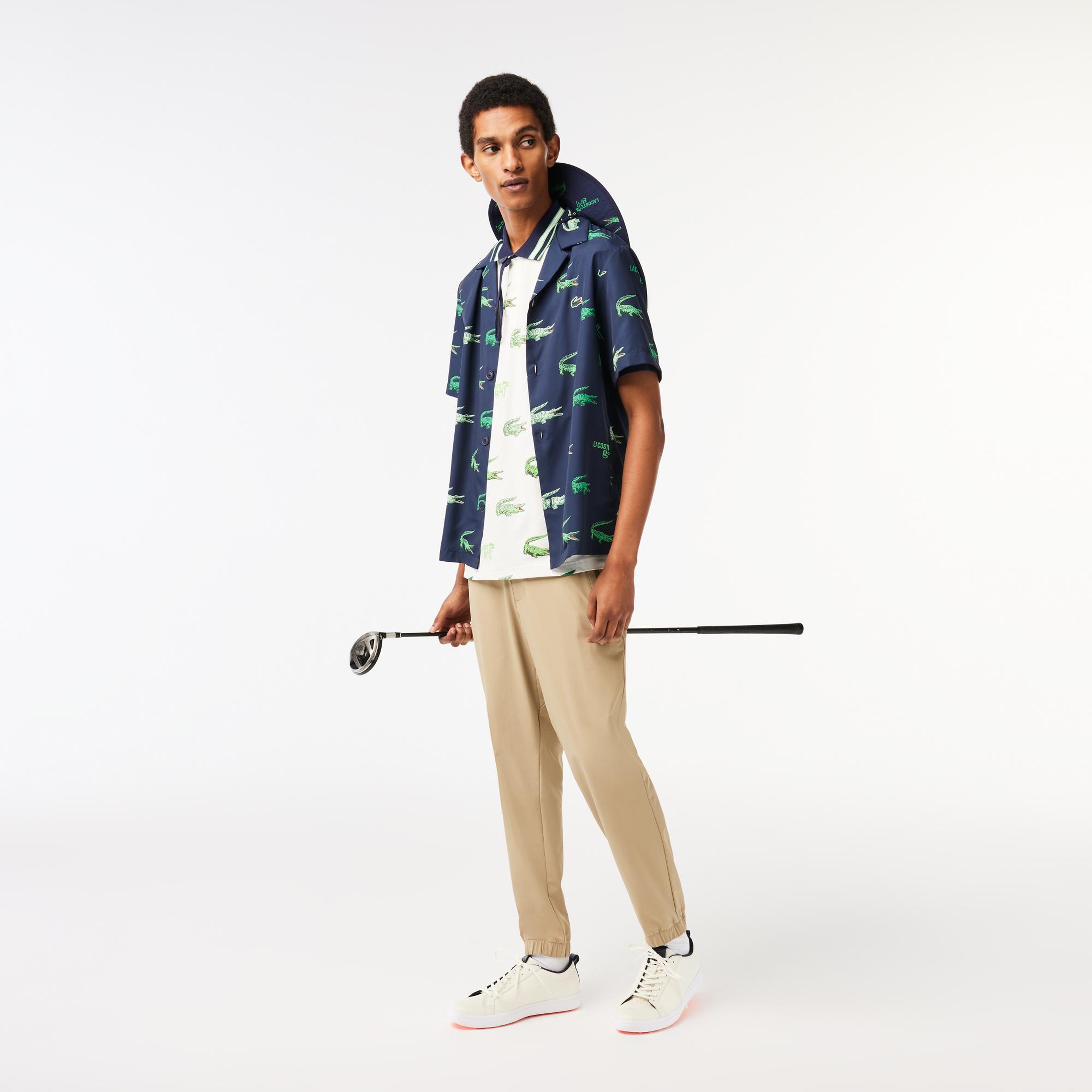 SPORT Erkek Classic Fit Baskılı Beyaz Polo