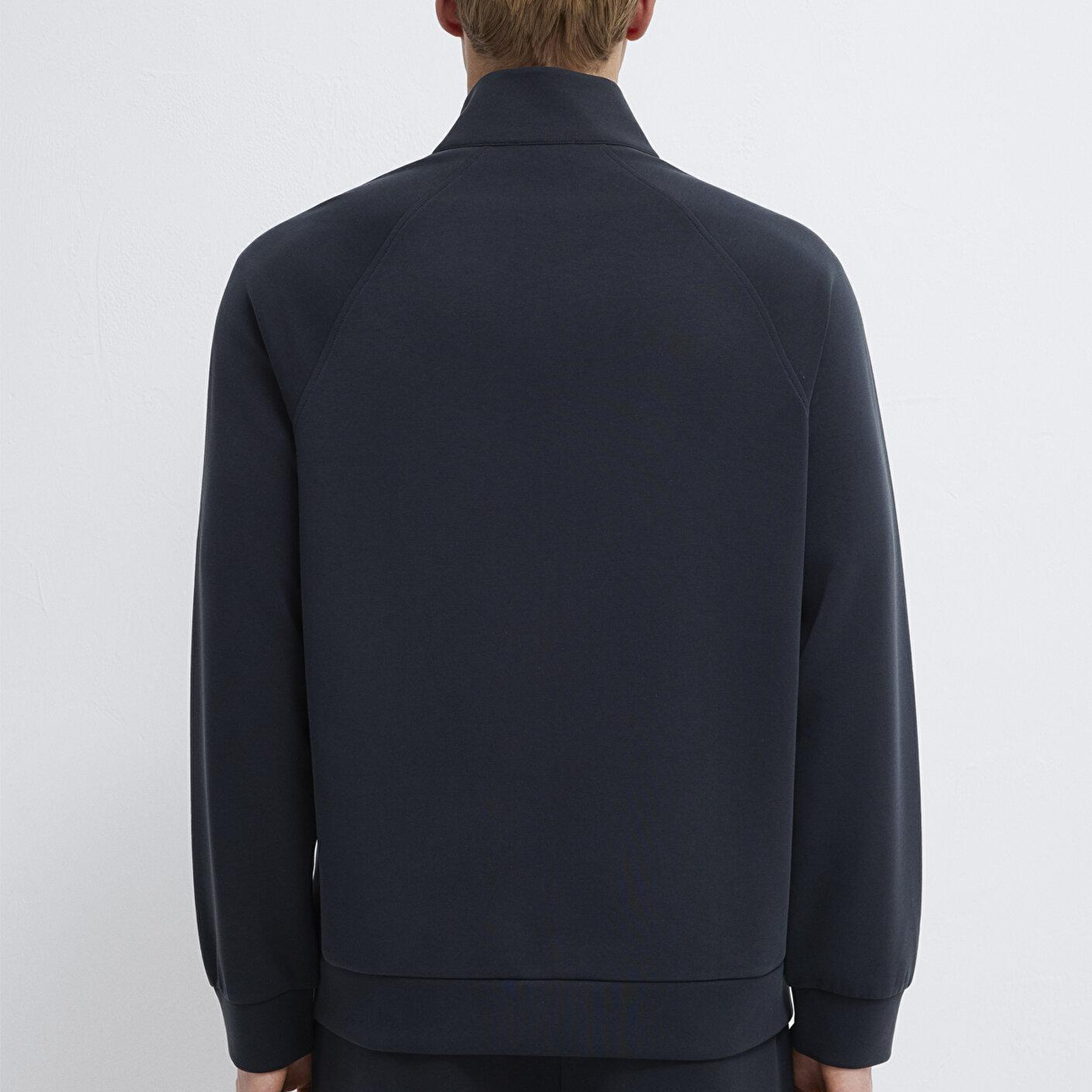 Mavi Soft-Premium Siyah (TENCEL™) Modal Karışımlı Fermuarlı Sweatshirt 0S10328-71379