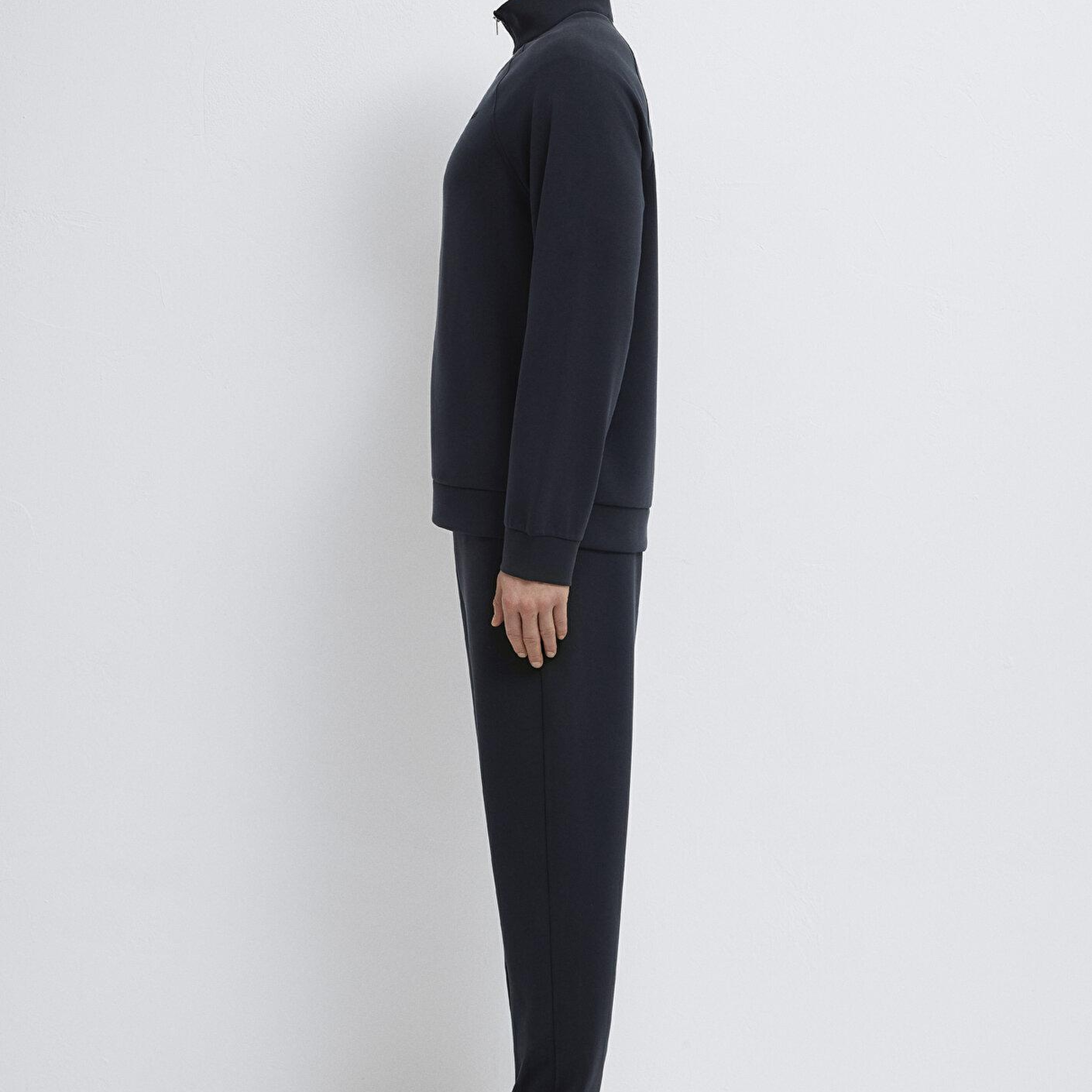 Mavi Soft-Premium Siyah (TENCEL™) Modal Karışımlı Fermuarlı Sweatshirt 0S10328-71379