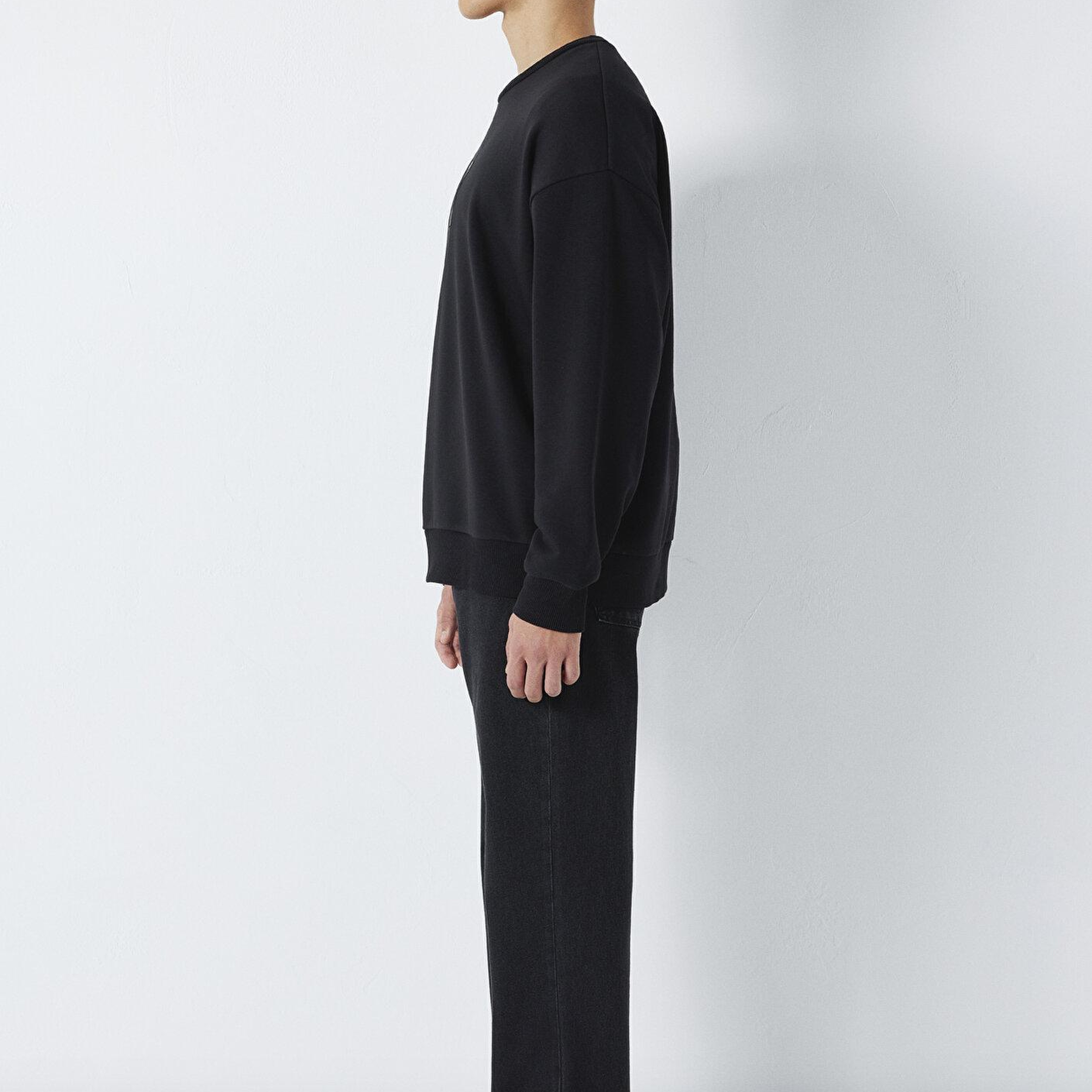 Mavi Mavi Baskılı Siyah Sweatshirt 0S10530-900
