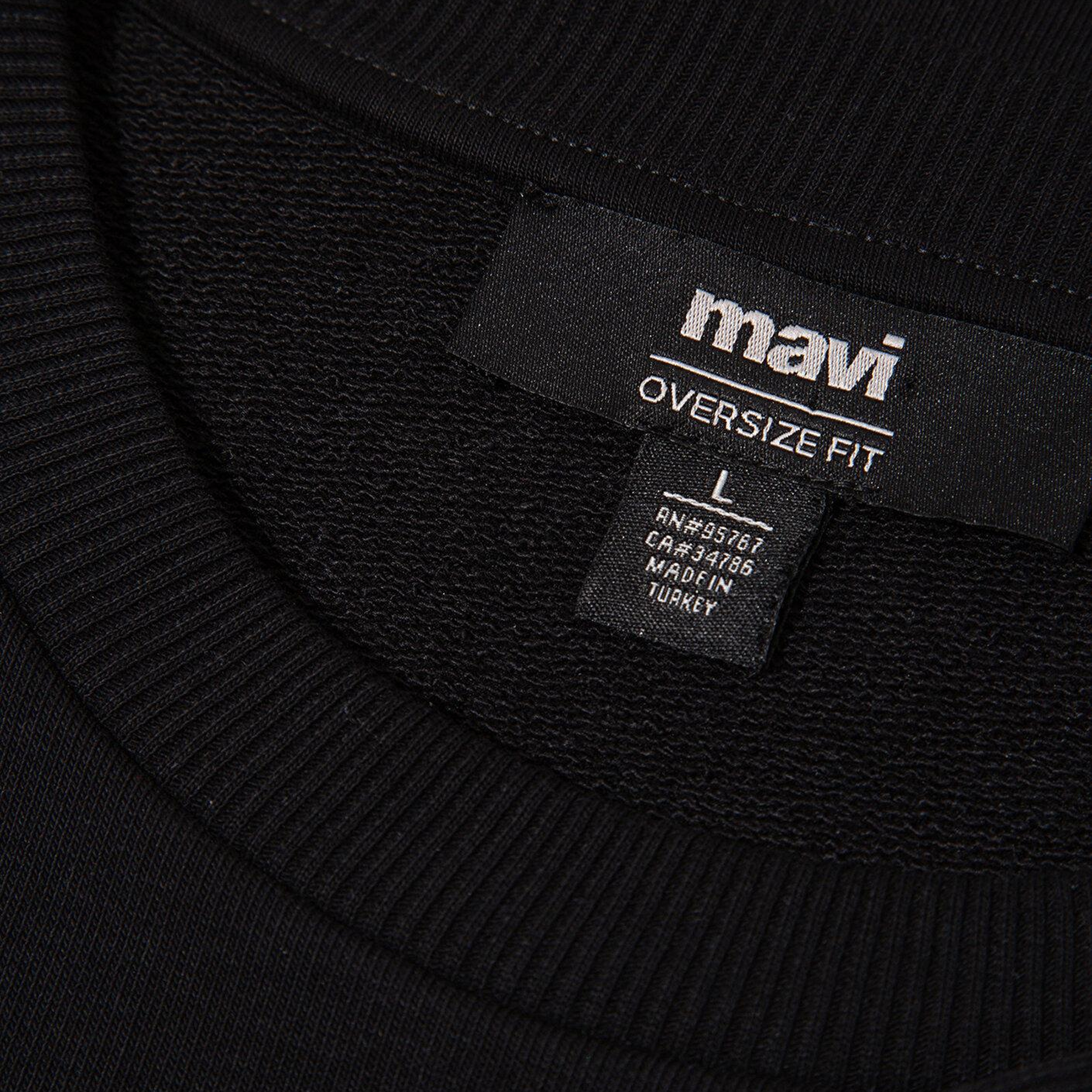 Mavi Mavi Baskılı Siyah Sweatshirt 0S10530-900