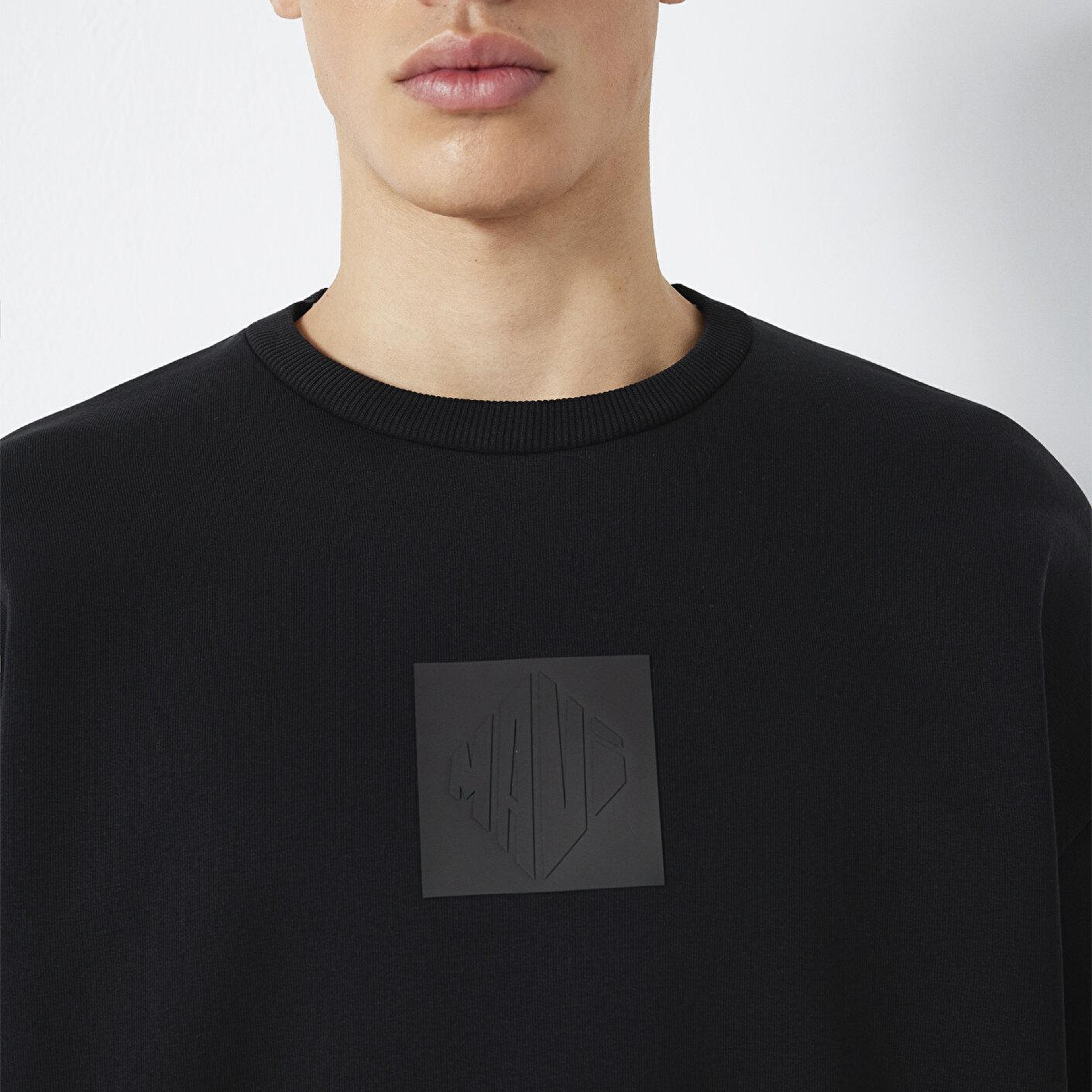 Mavi Mavi Baskılı Siyah Sweatshirt 0S10530-900