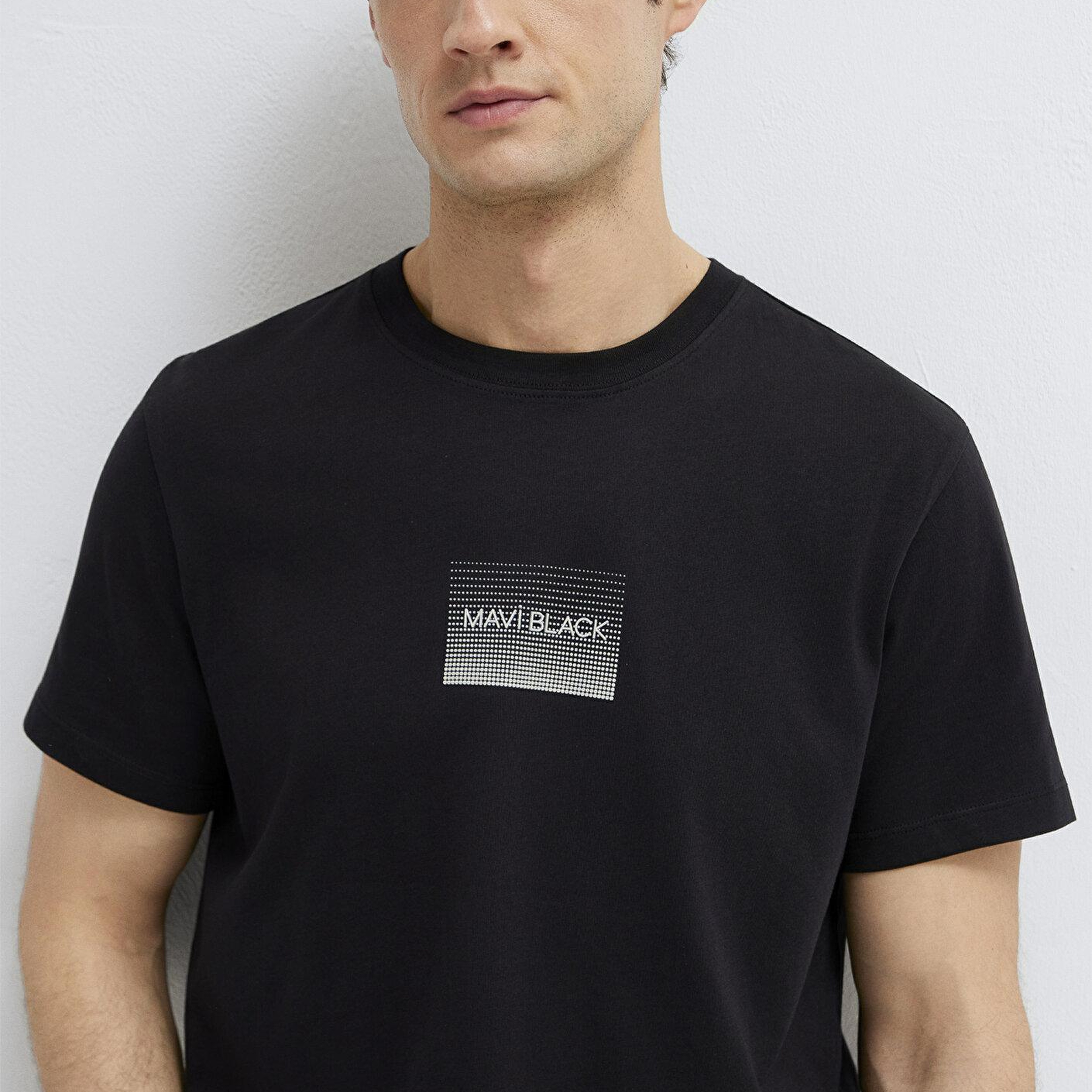 Mavi Mavi Black Baskılı Siyah Tişört Regular Fit / Normal Kesim 0613364-71379