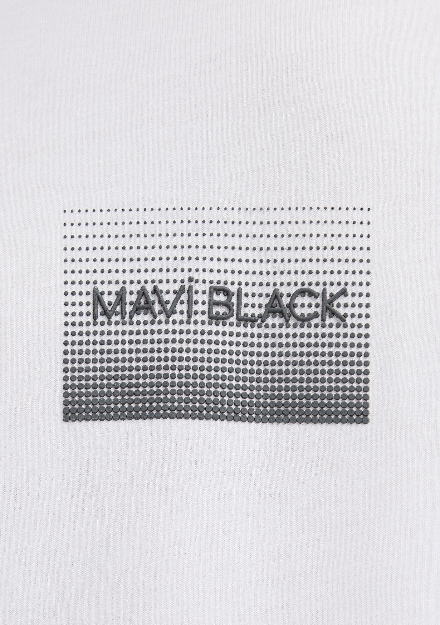 Mavi Mavi Black Baskılı Beyaz Tişört Regular Fit / Normal Kesim 0613364-620