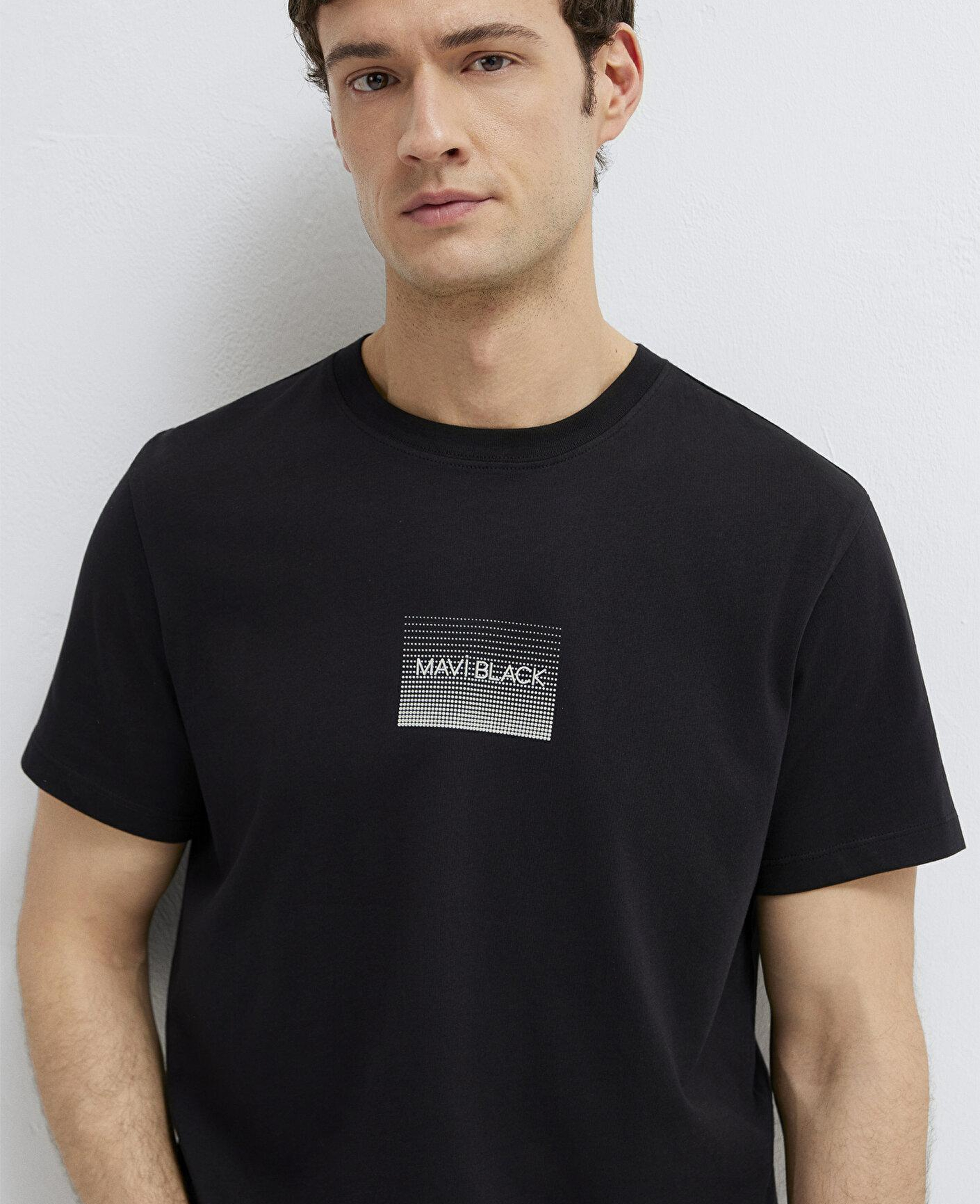 Mavi Mavi Black Baskılı Siyah Tişört Regular Fit / Normal Kesim 0613364-71379