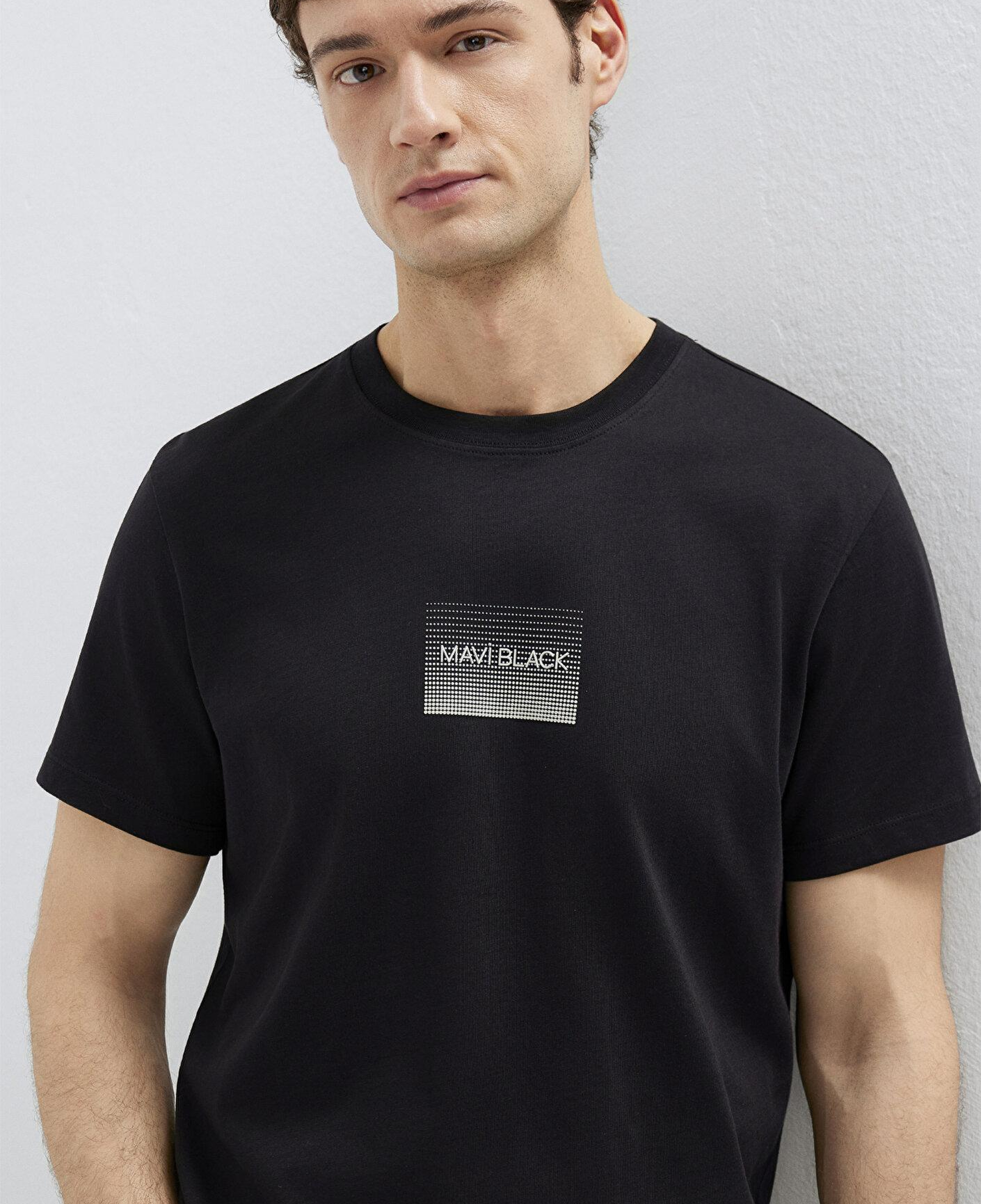 Mavi Mavi Black Baskılı Siyah Tişört Regular Fit / Normal Kesim 0613364-71379
