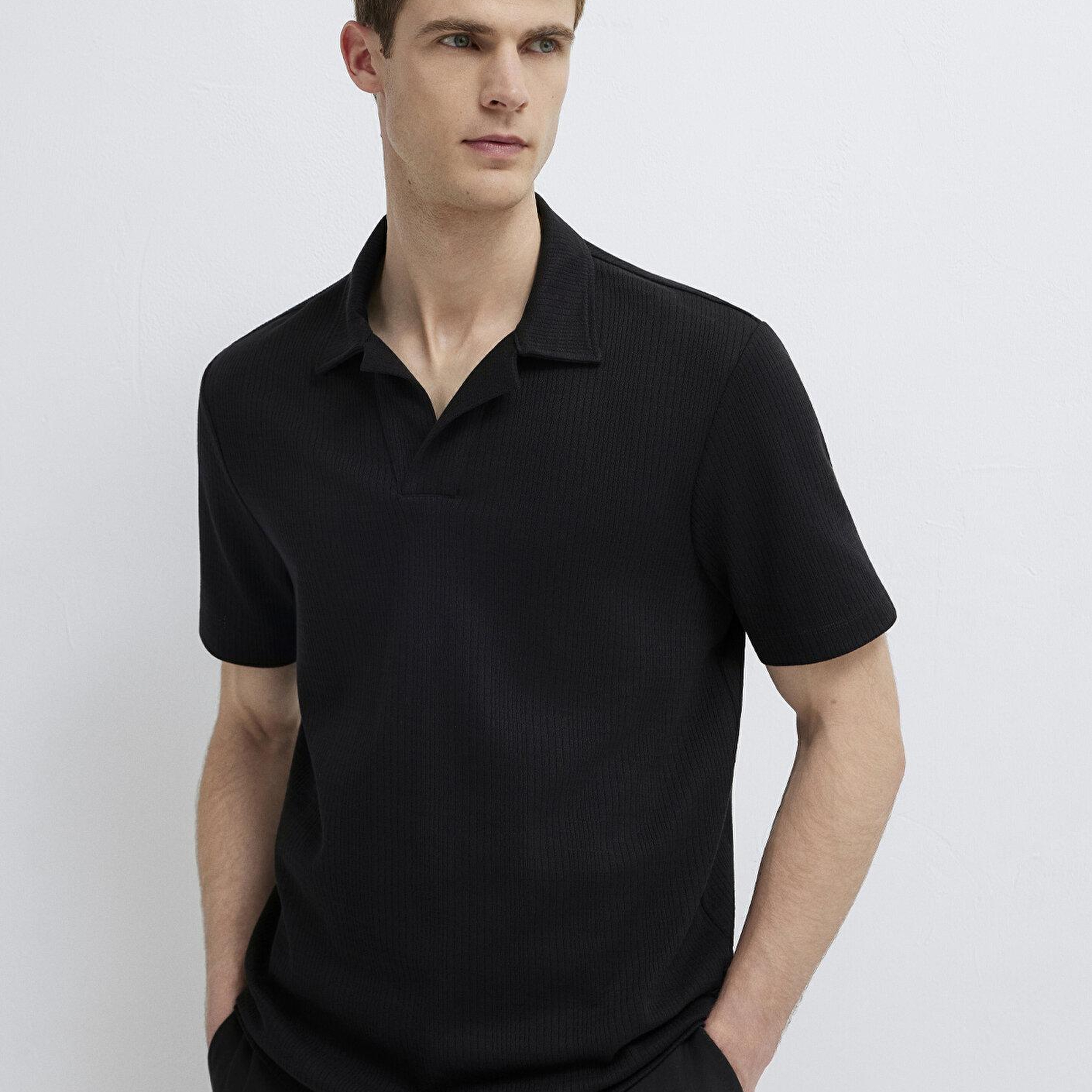 Mavi Mavi Black Siyah Polo Tişört Regular Fit / Normal Kesim 0613372-900