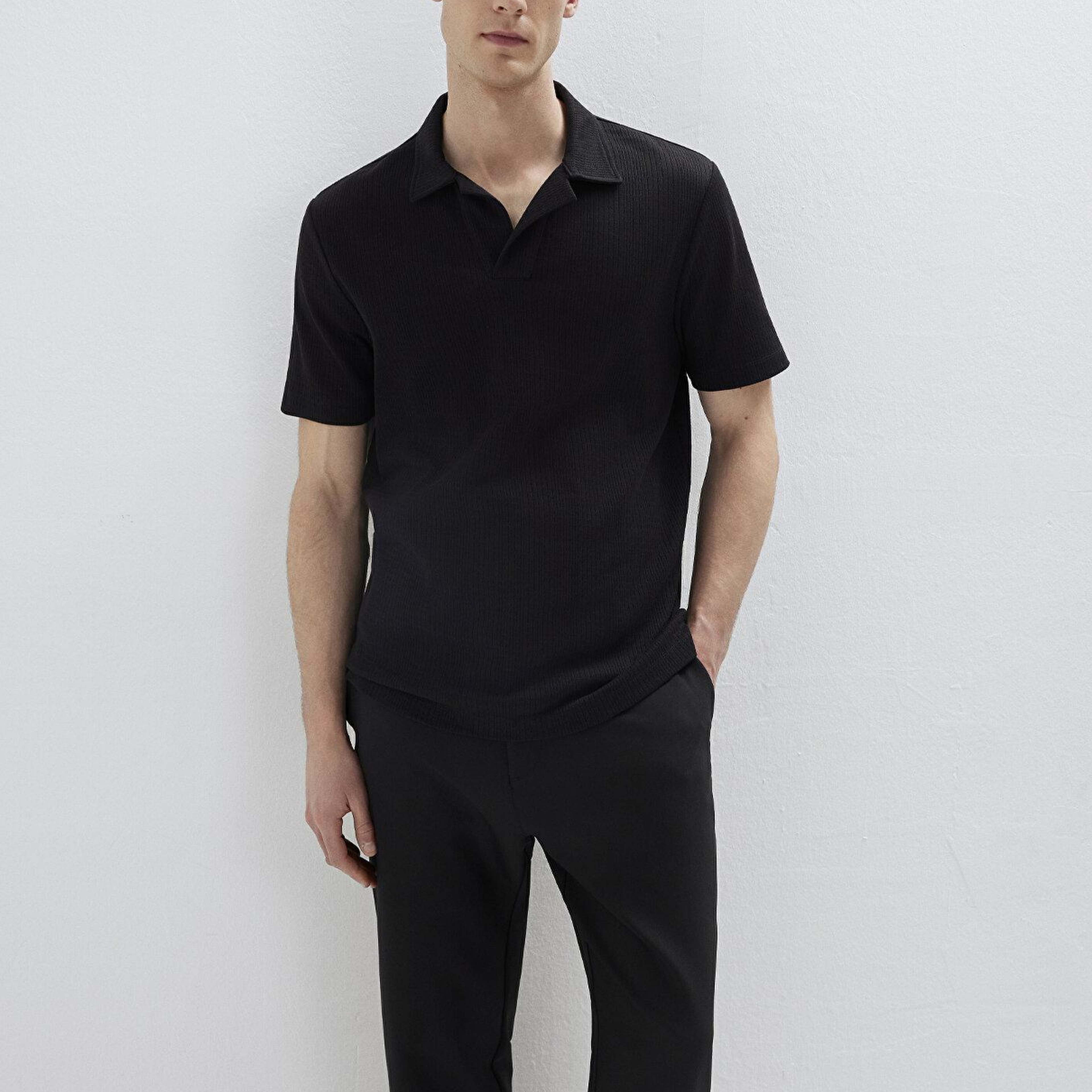 Mavi Mavi Black Siyah Polo Tişört Regular Fit / Normal Kesim 0613372-900