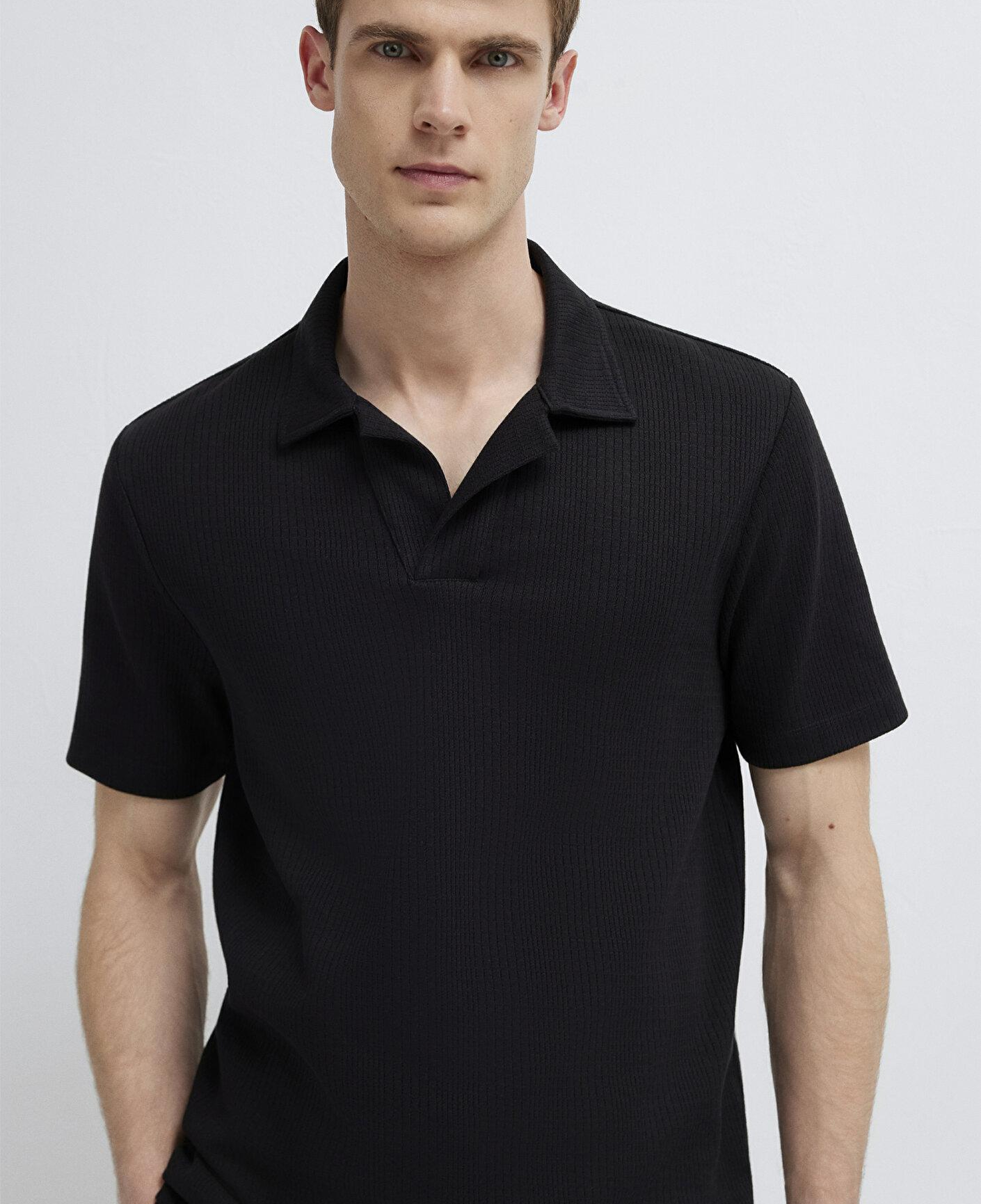 Mavi Mavi Black Siyah Polo Tişört Regular Fit / Normal Kesim 0613372-900