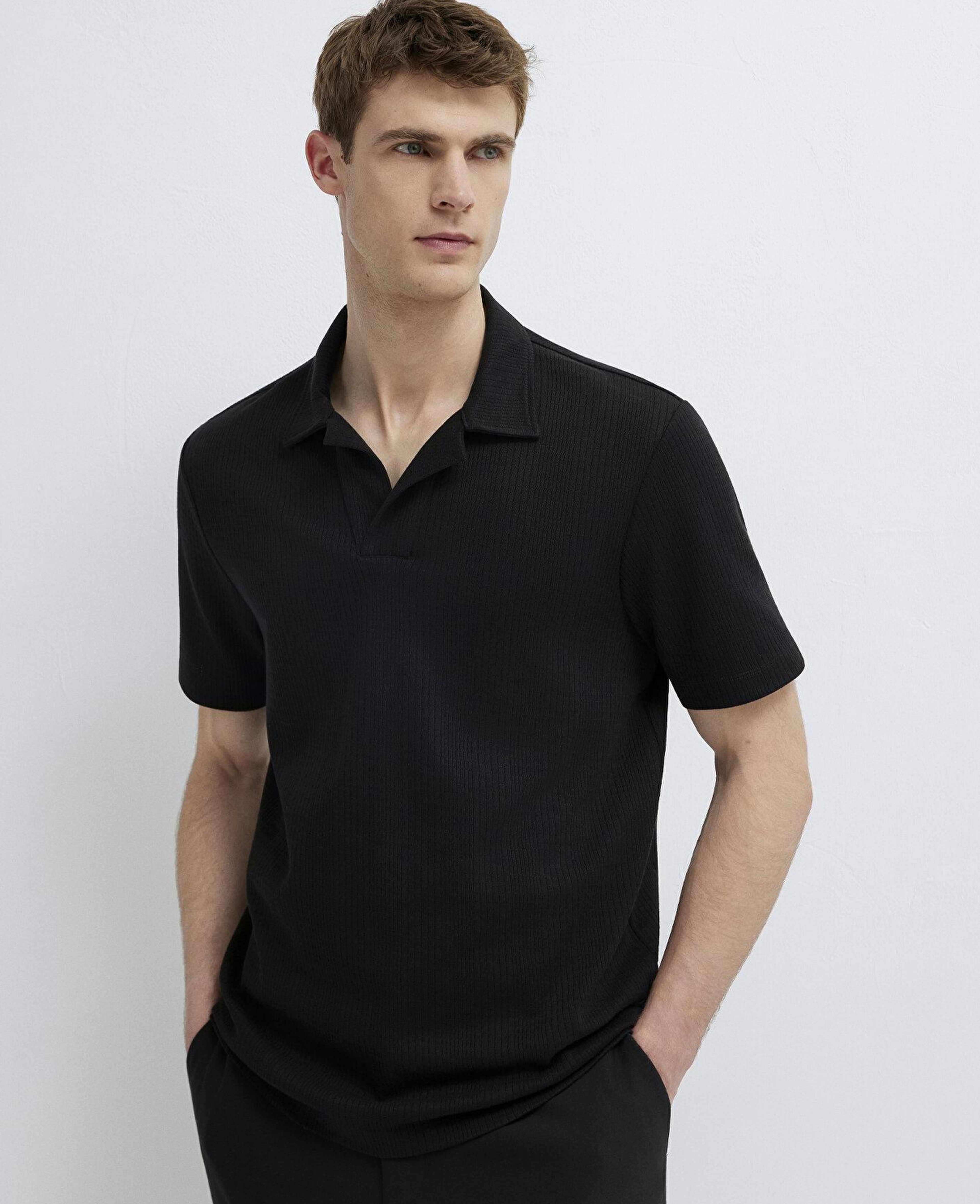 Mavi Mavi Black Siyah Polo Tişört Regular Fit / Normal Kesim 0613372-900