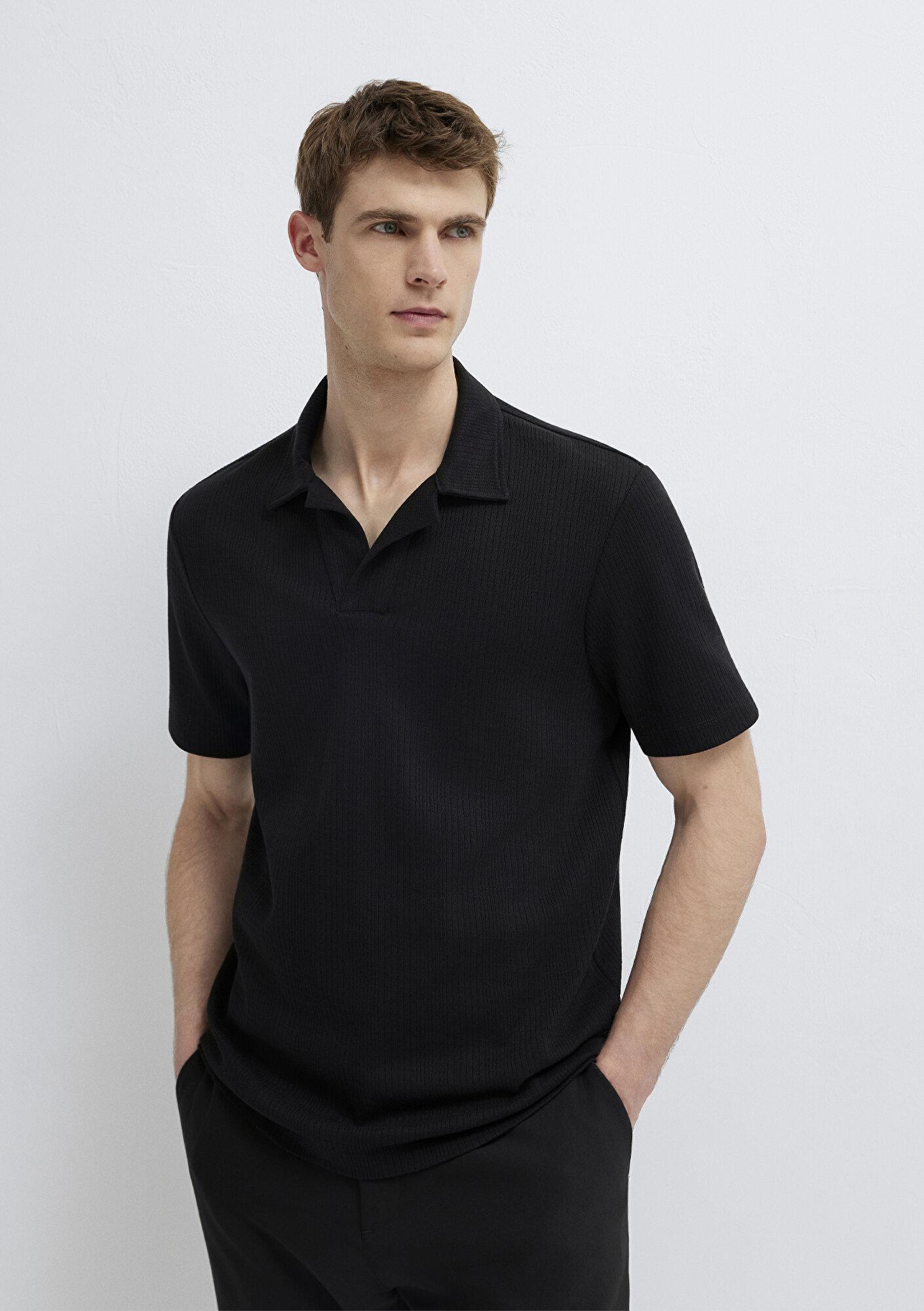 Mavi Mavi Black Siyah Polo Tişört Regular Fit / Normal Kesim 0613372-900