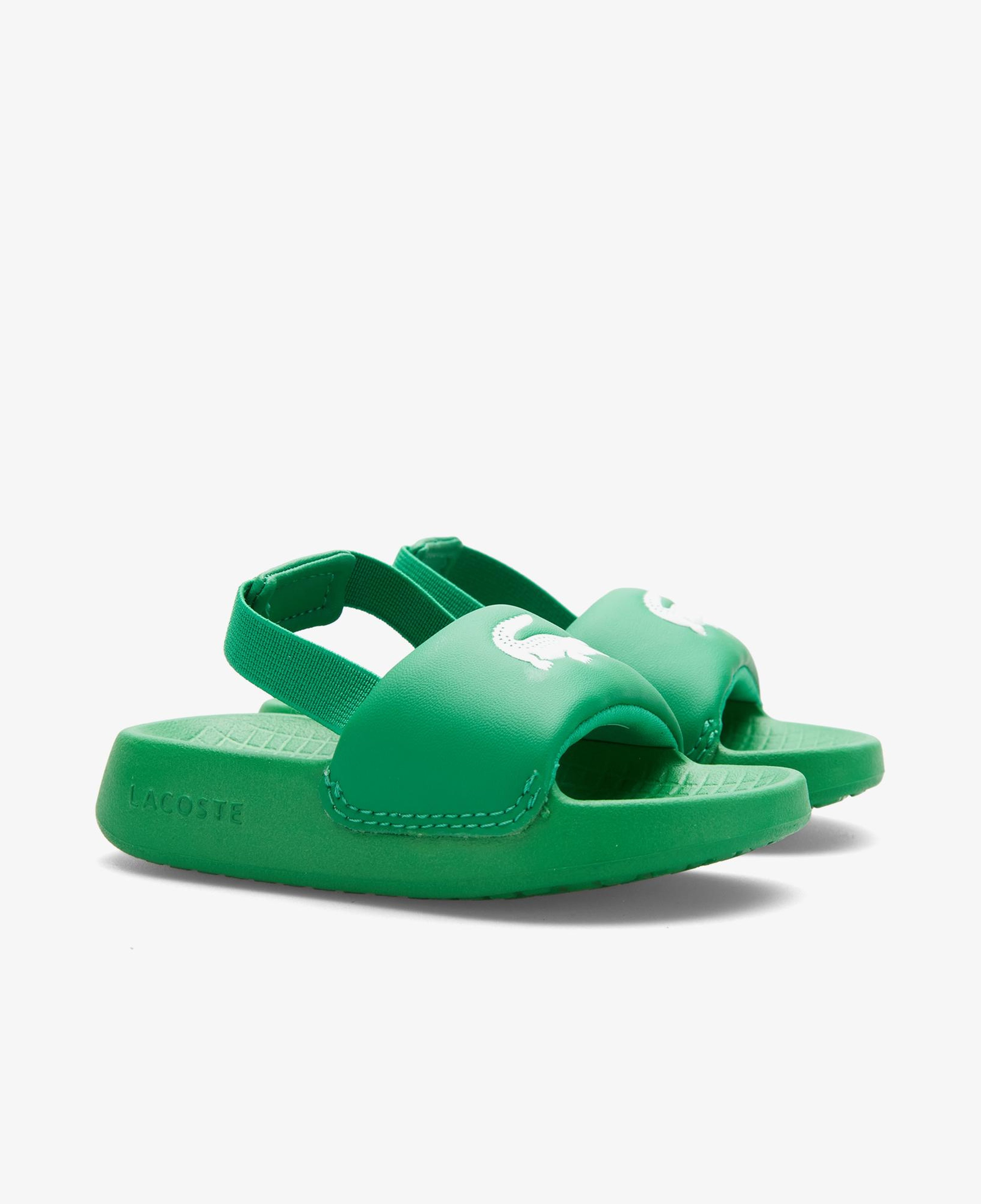 Lacoste Serve Slide 1.0 Çocuk Yeşil Sandalet