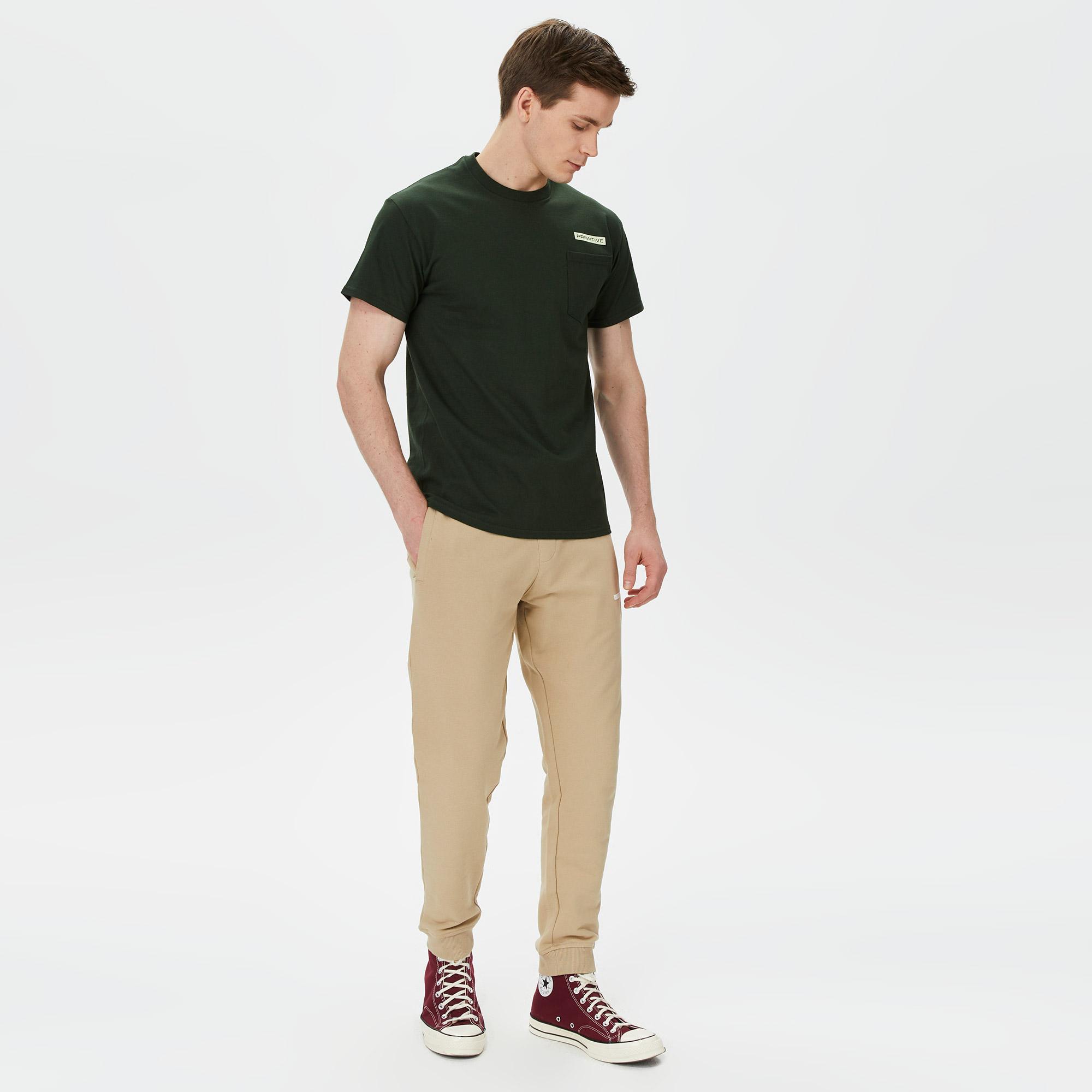 Primitive Cosmopolitan Pocket Erkek Yeşil T-Shirt