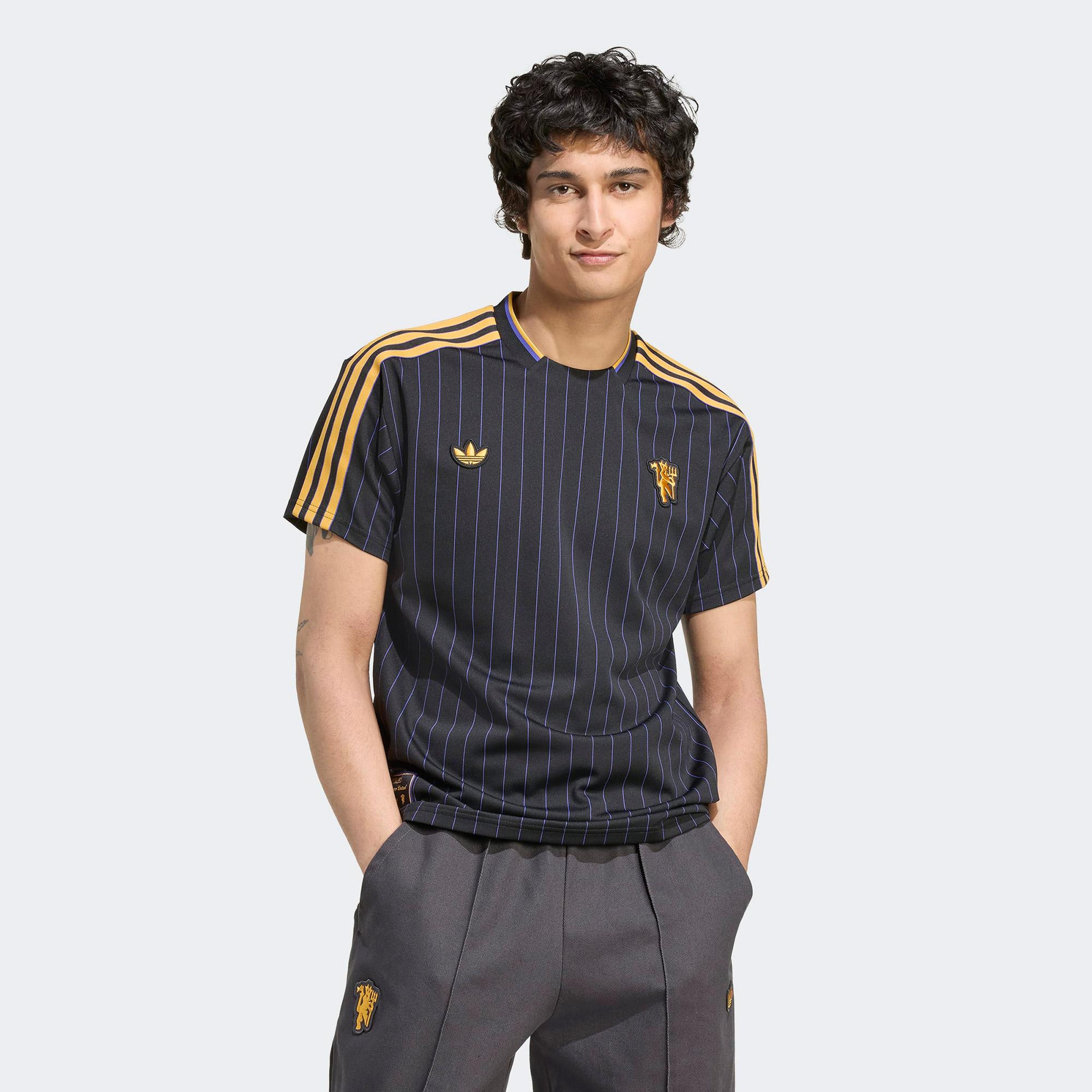 adidas Manchester United Terrace Icons Erkek Siyah Forma