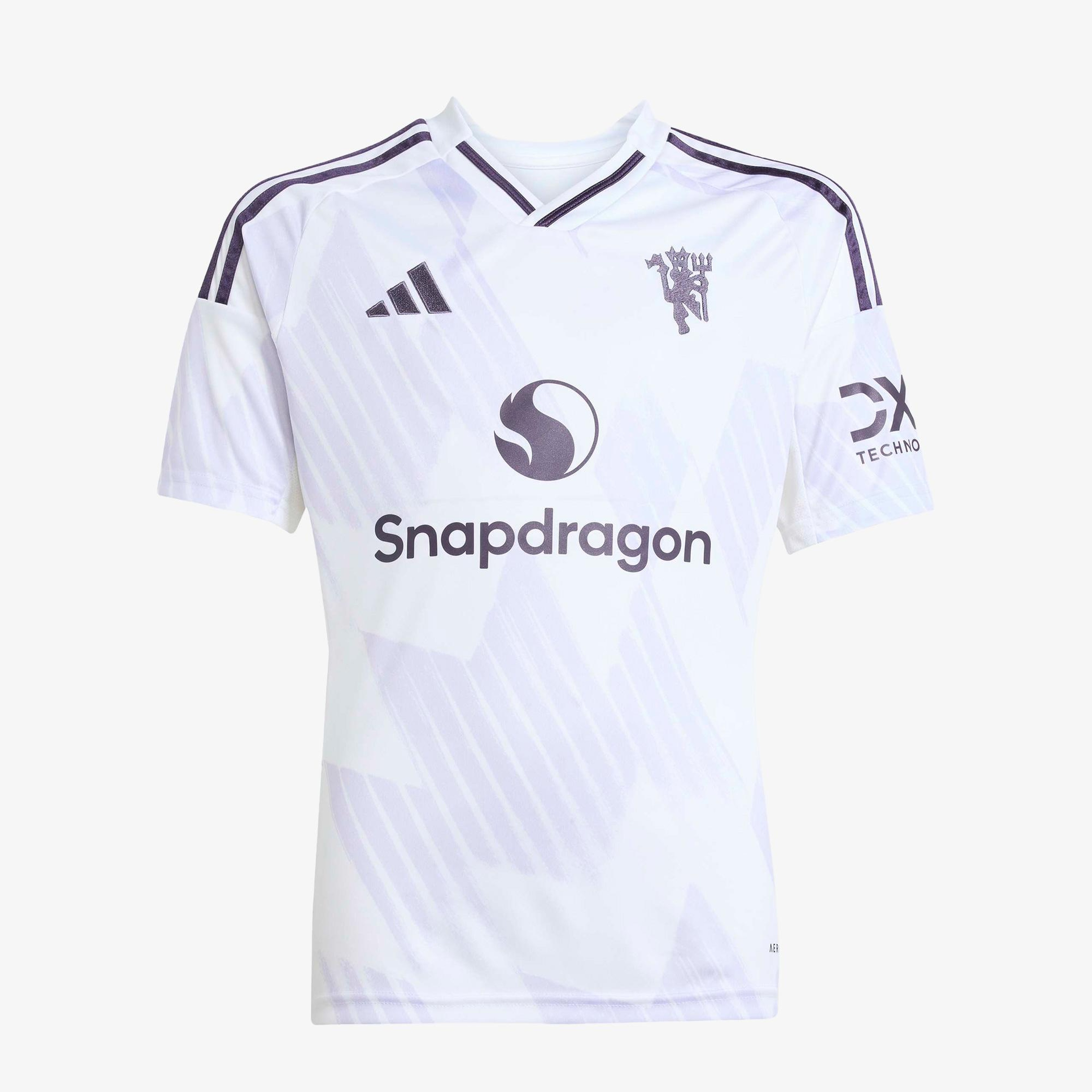 adidas Manchester United 25/26 Çocuk Beyaz Deplasman Forması