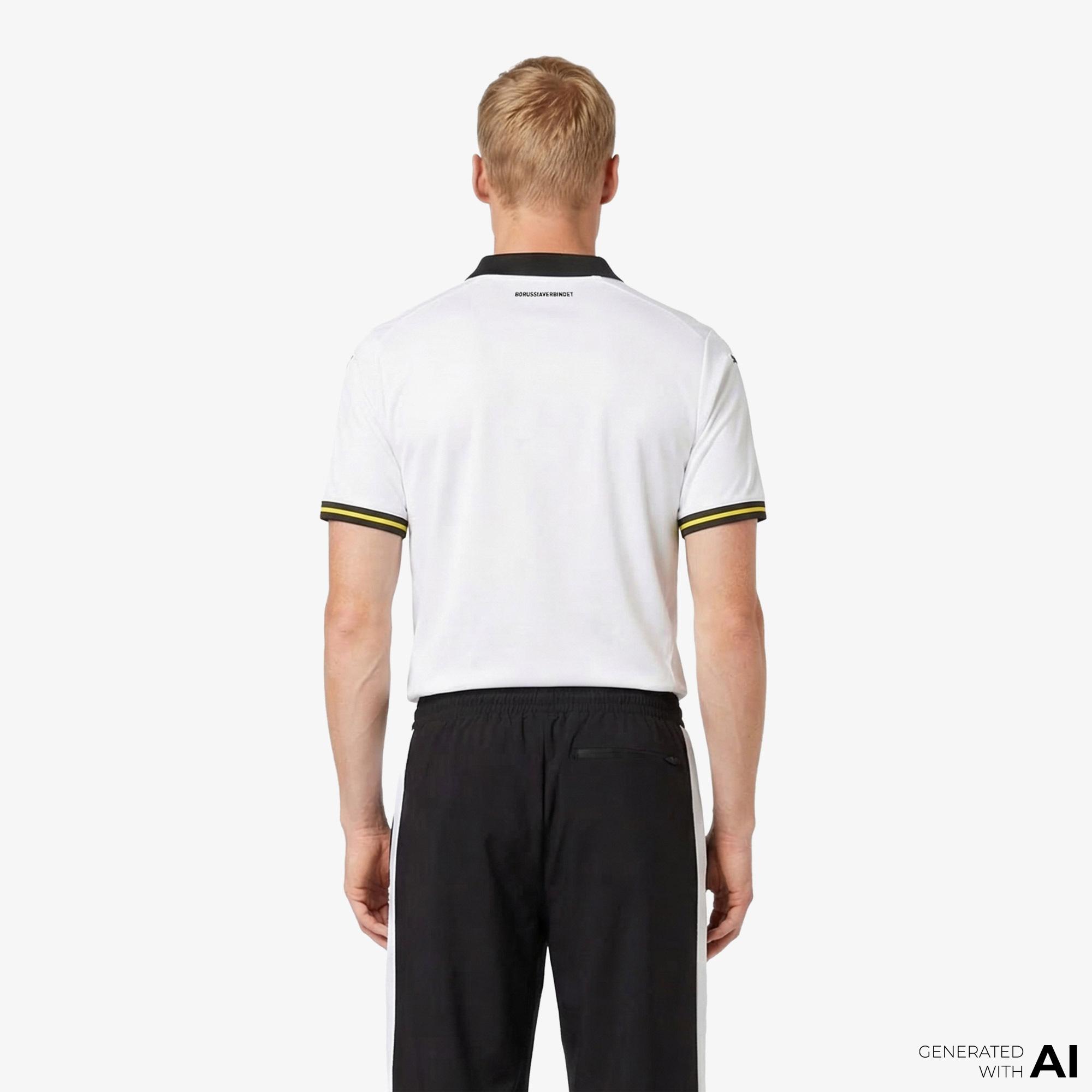 Puma Bourissia Dortmund FC Erkek Beyaz Forma