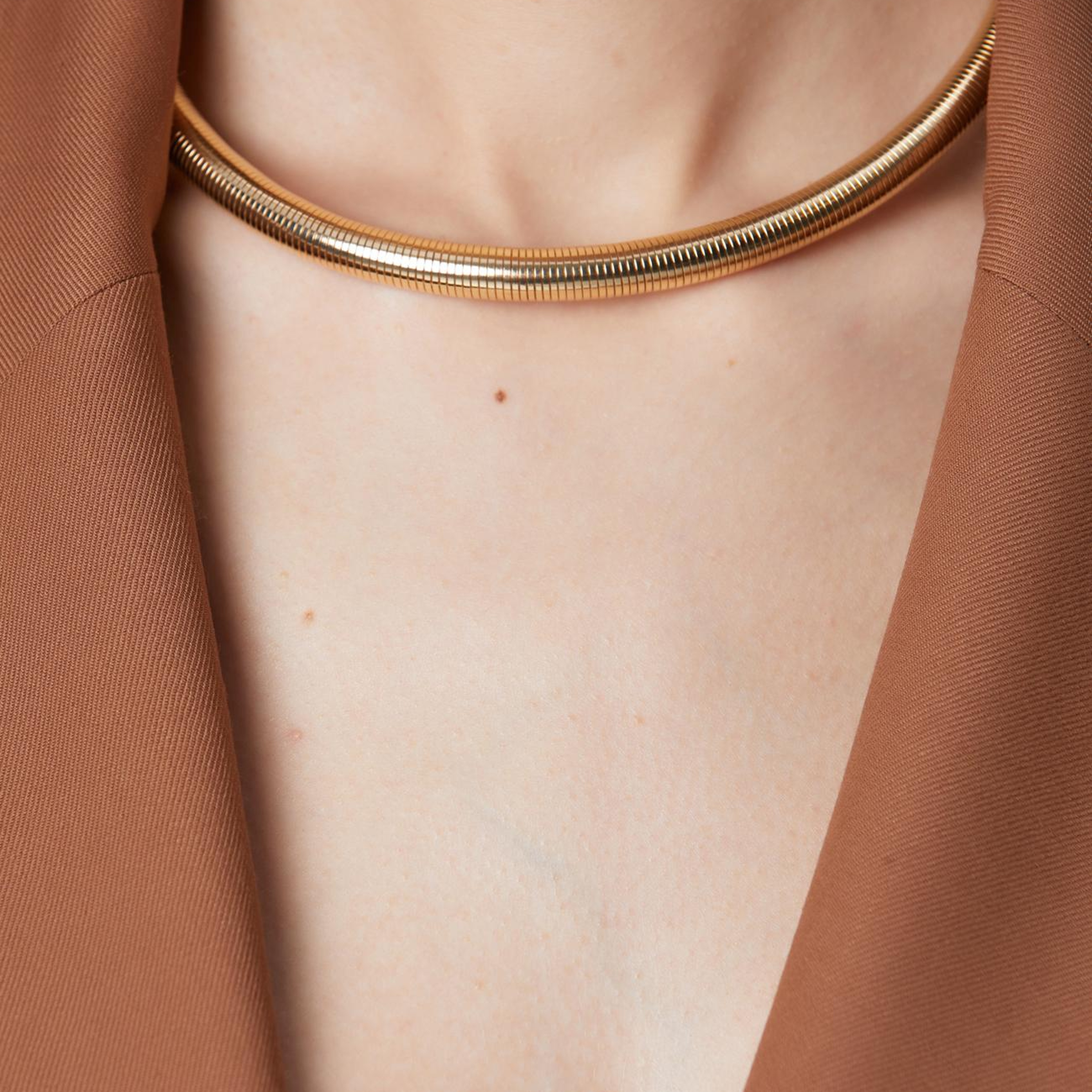 Network Kadın Gold Altın Rengi Choker Kolye