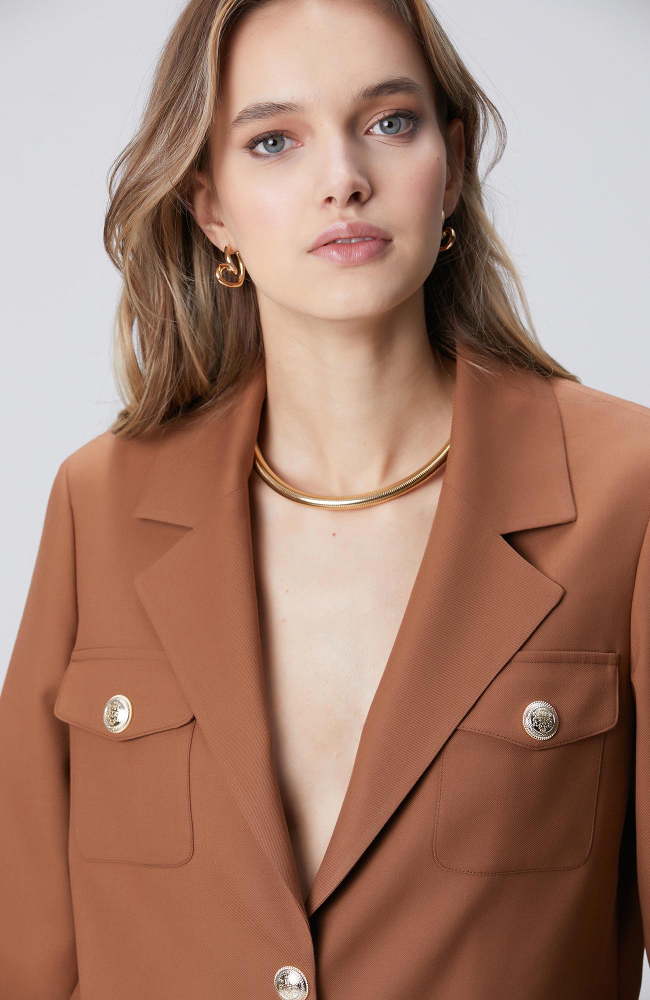 Network Kadın Gold Altın Rengi Choker Kolye