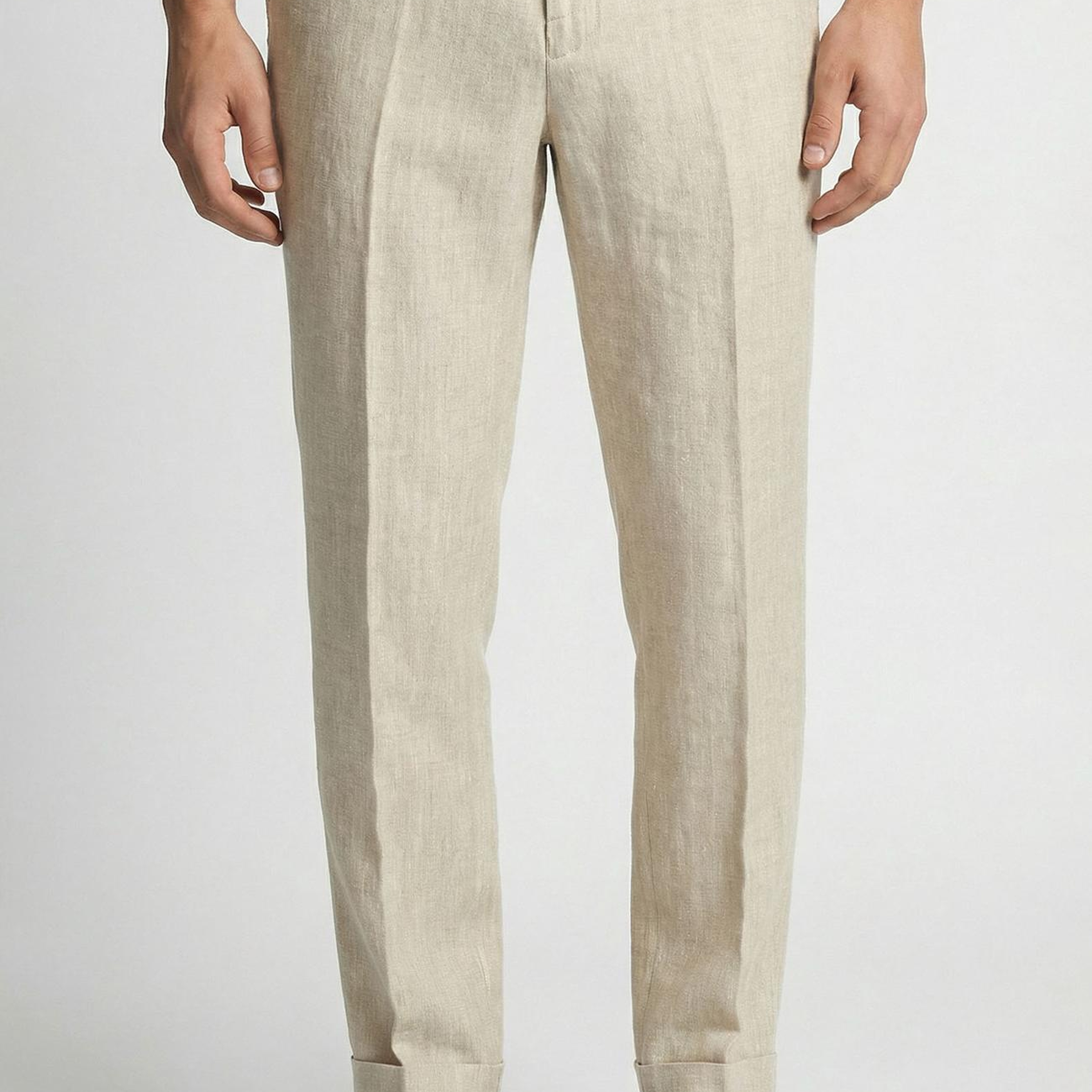 Network Erkek Naturel Keten Jogger Pantolon